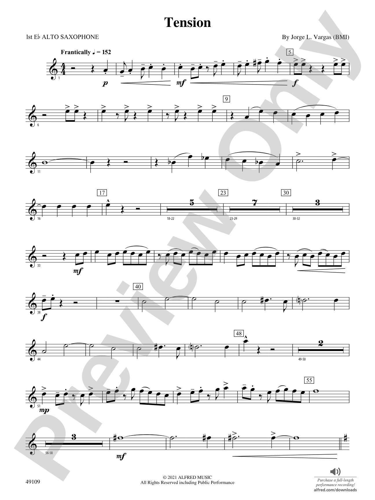 Tension: E-flat Alto Saxophone