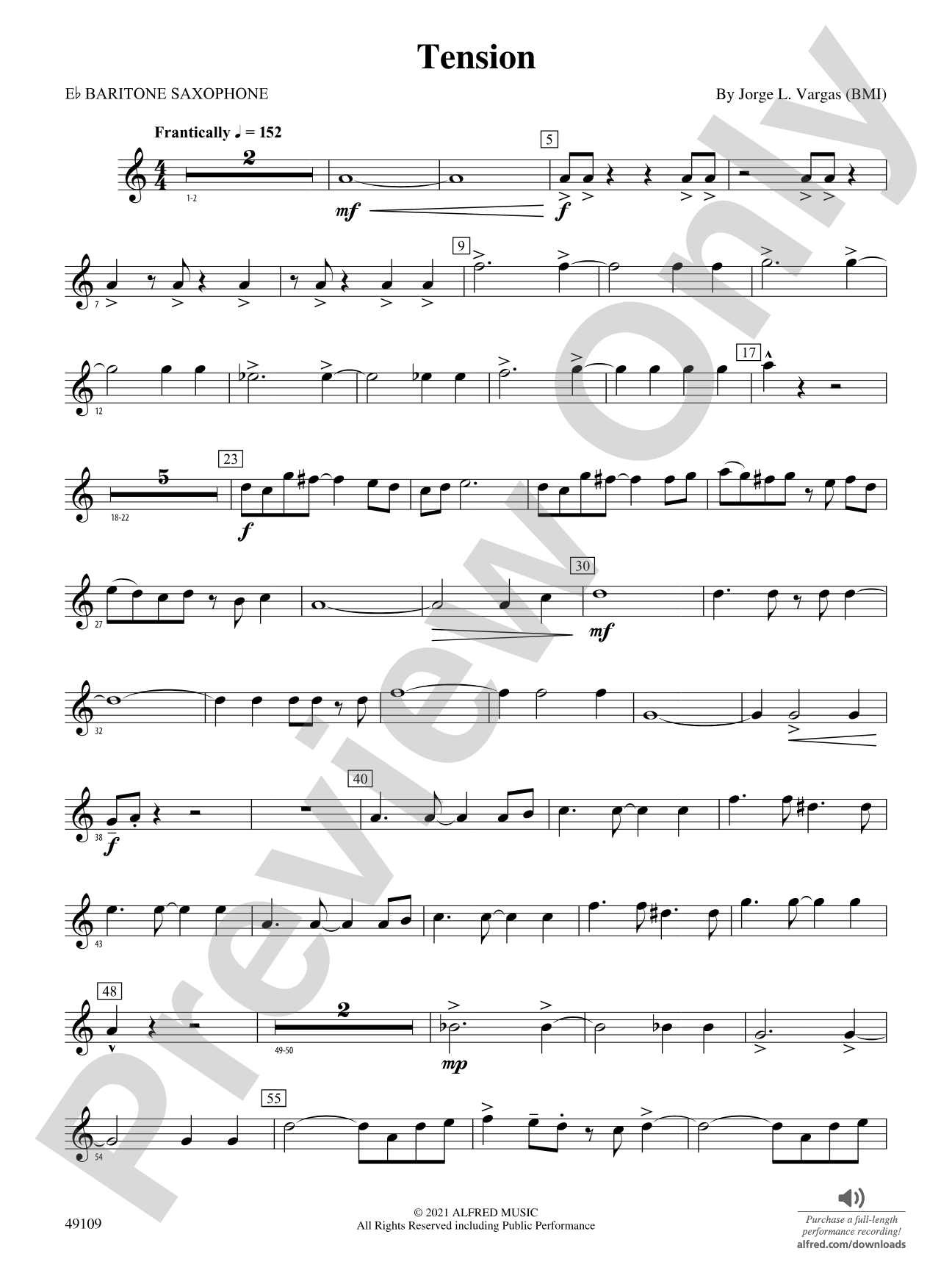 Tension: E-flat Baritone Saxophone