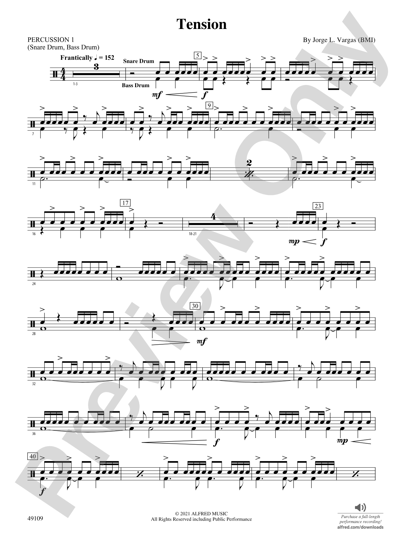 Tension: 1st Percussion