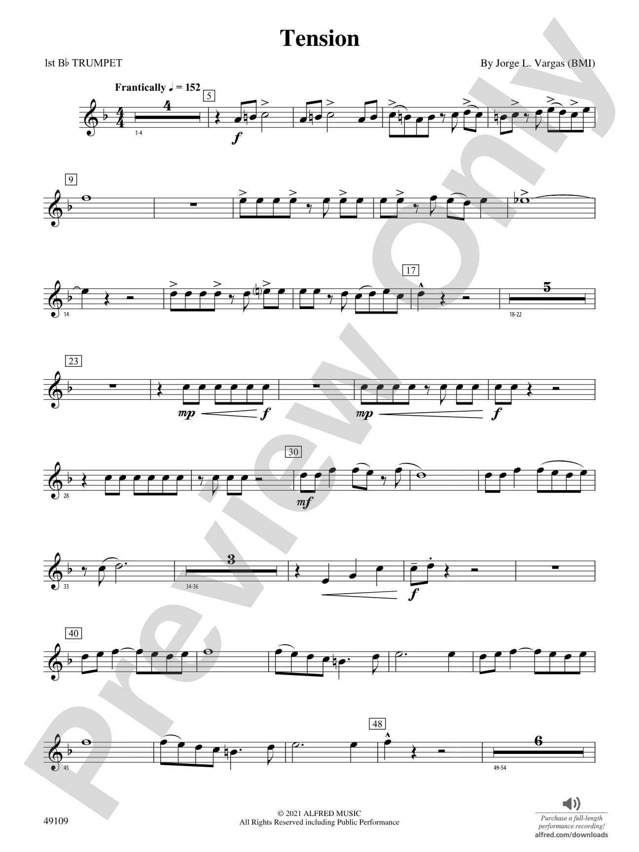 Tension: 1st B-flat Trumpet