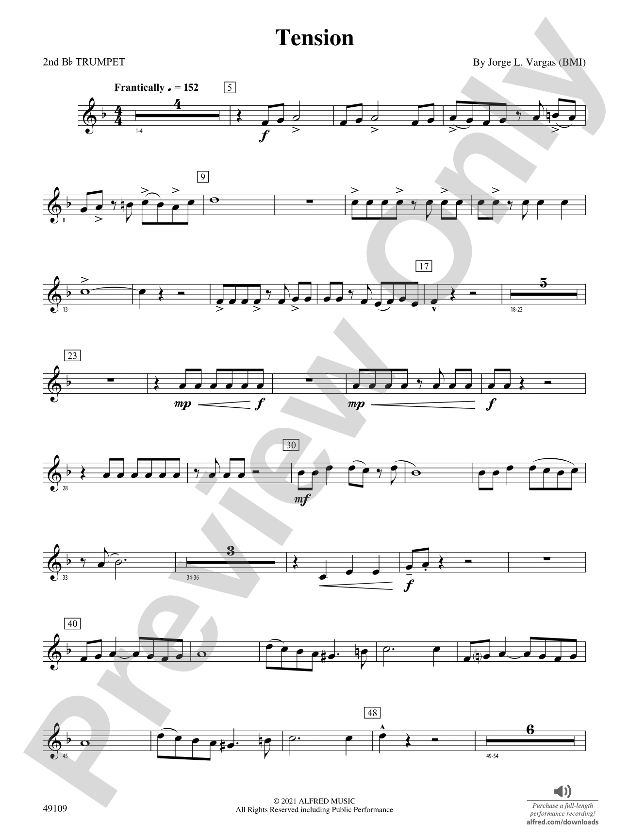 Tension: 2nd B-flat Trumpet