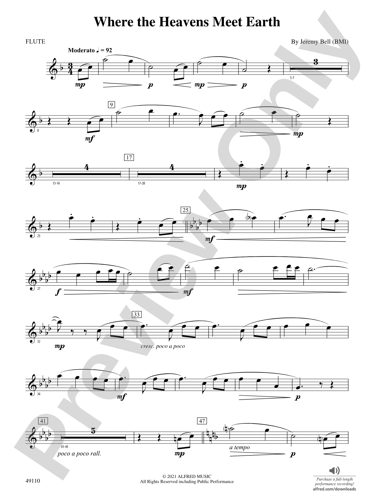 Where the Heavens Meet Earth: Flute