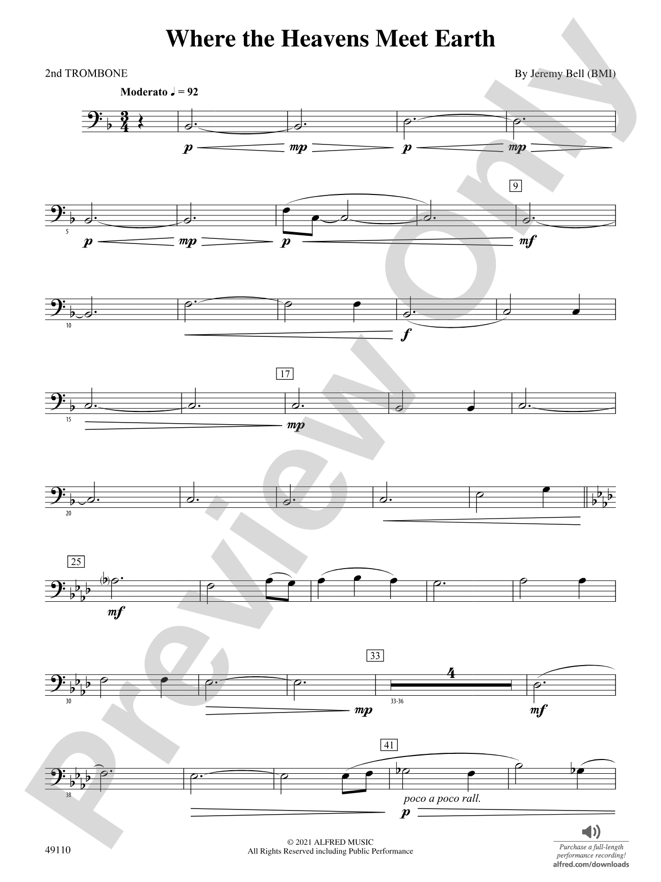 Where the Heavens Meet Earth: 2nd Trombone