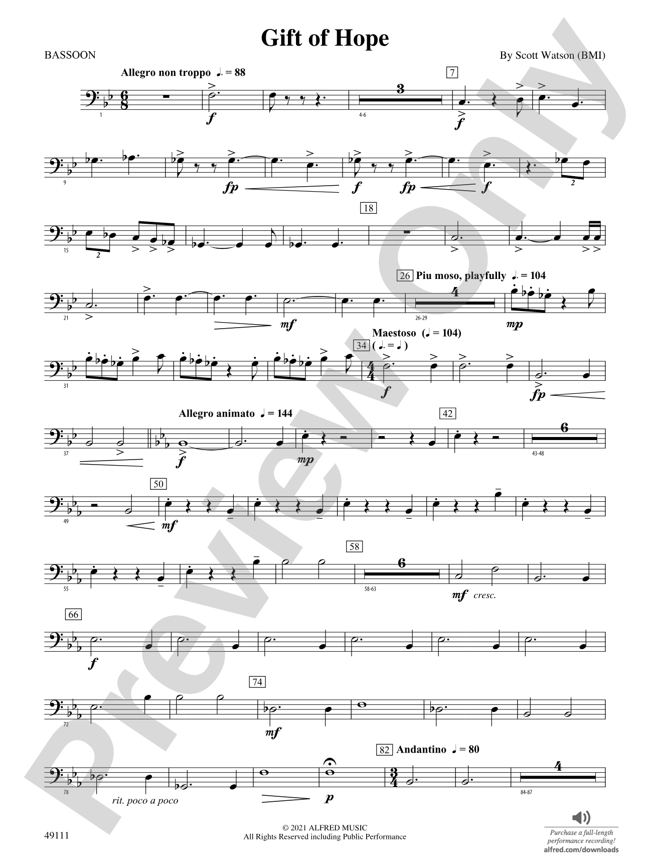 Gift of Hope: Bassoon