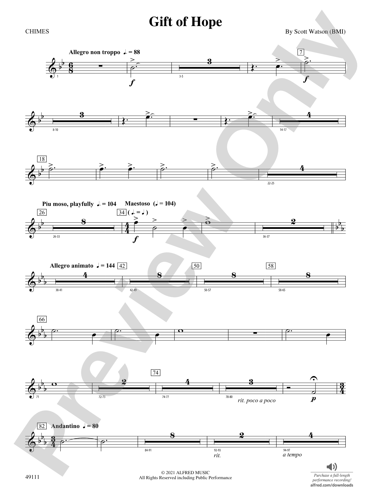 Gift of Hope: 2nd Mallet Percussion
