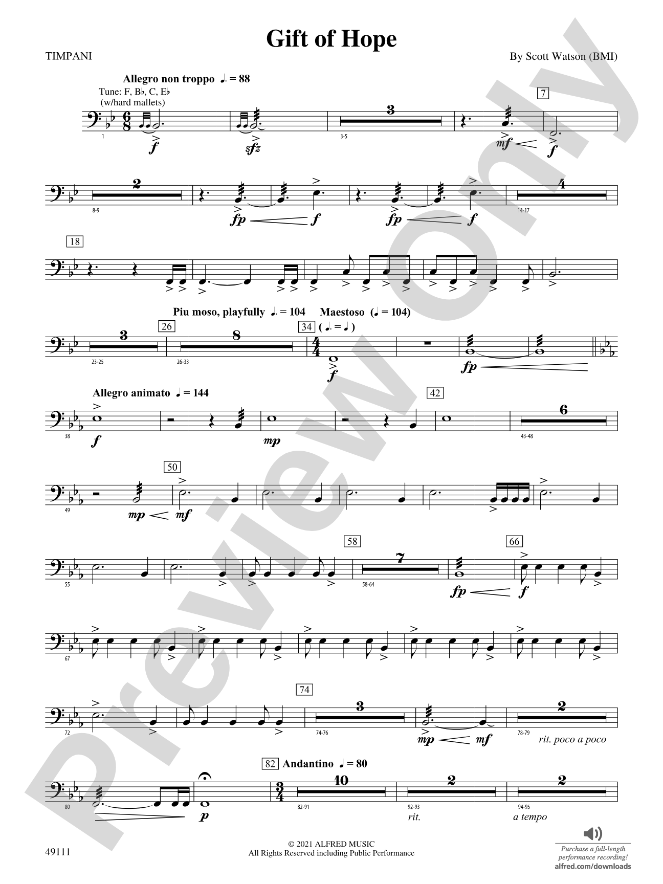 Gift of Hope: Timpani