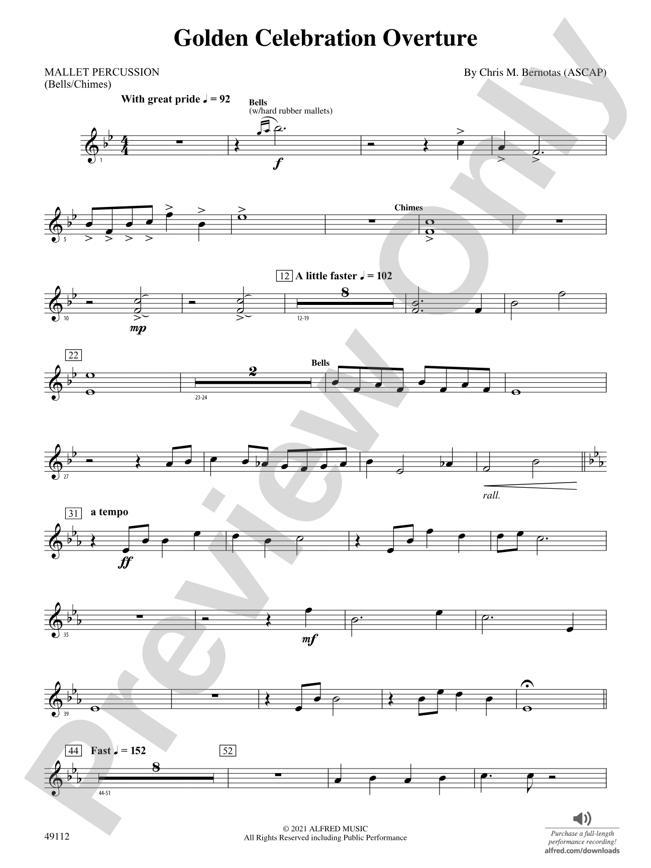 Golden Celebration Overture: Mallets