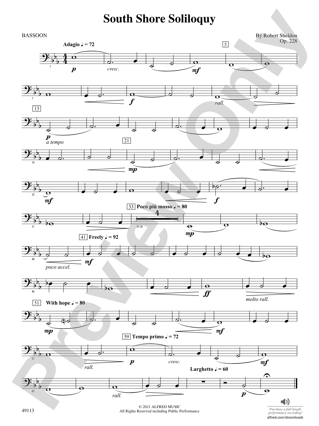 South Shore Soliloquy: Bassoon