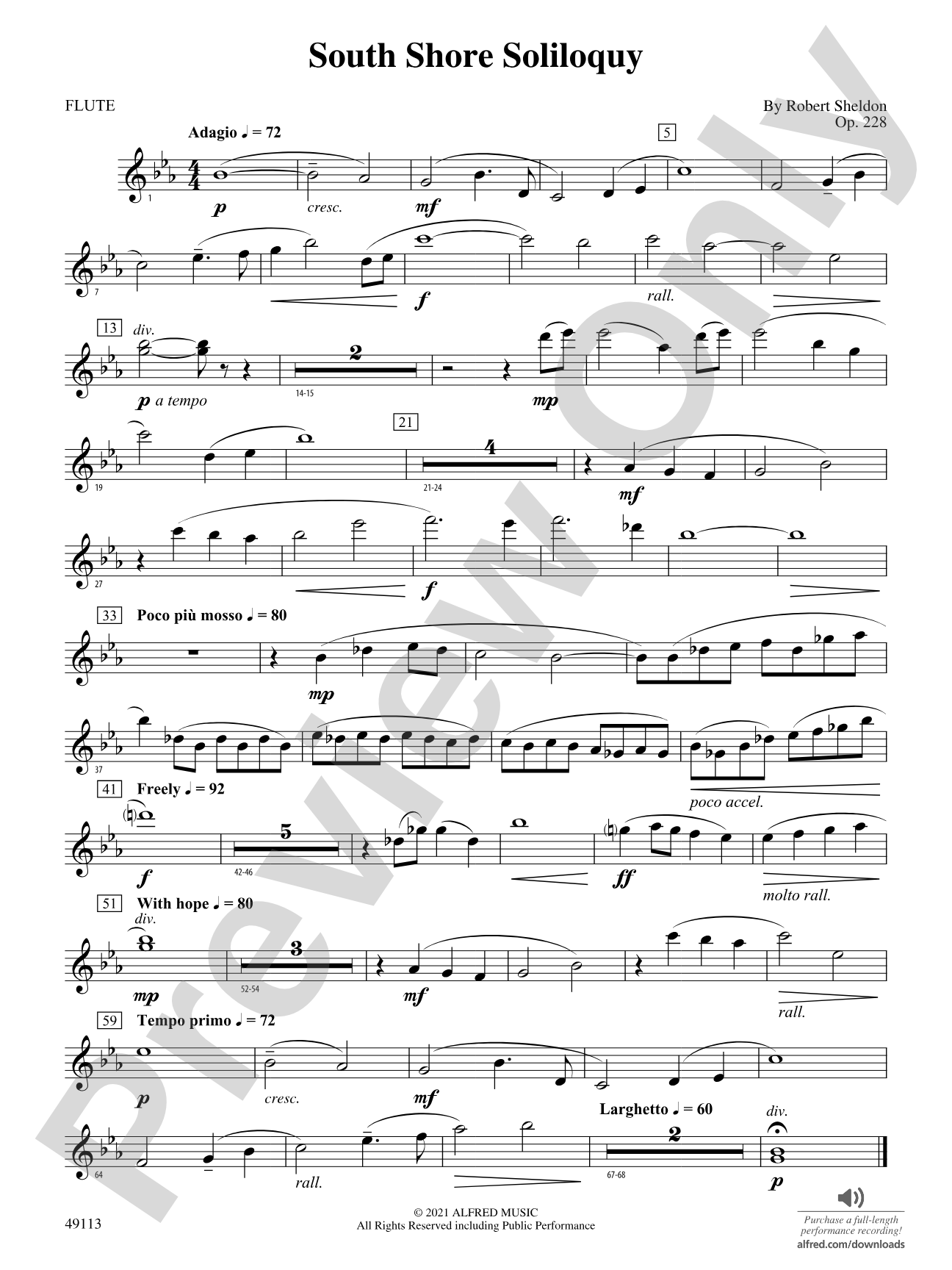 South Shore Soliloquy: Flute