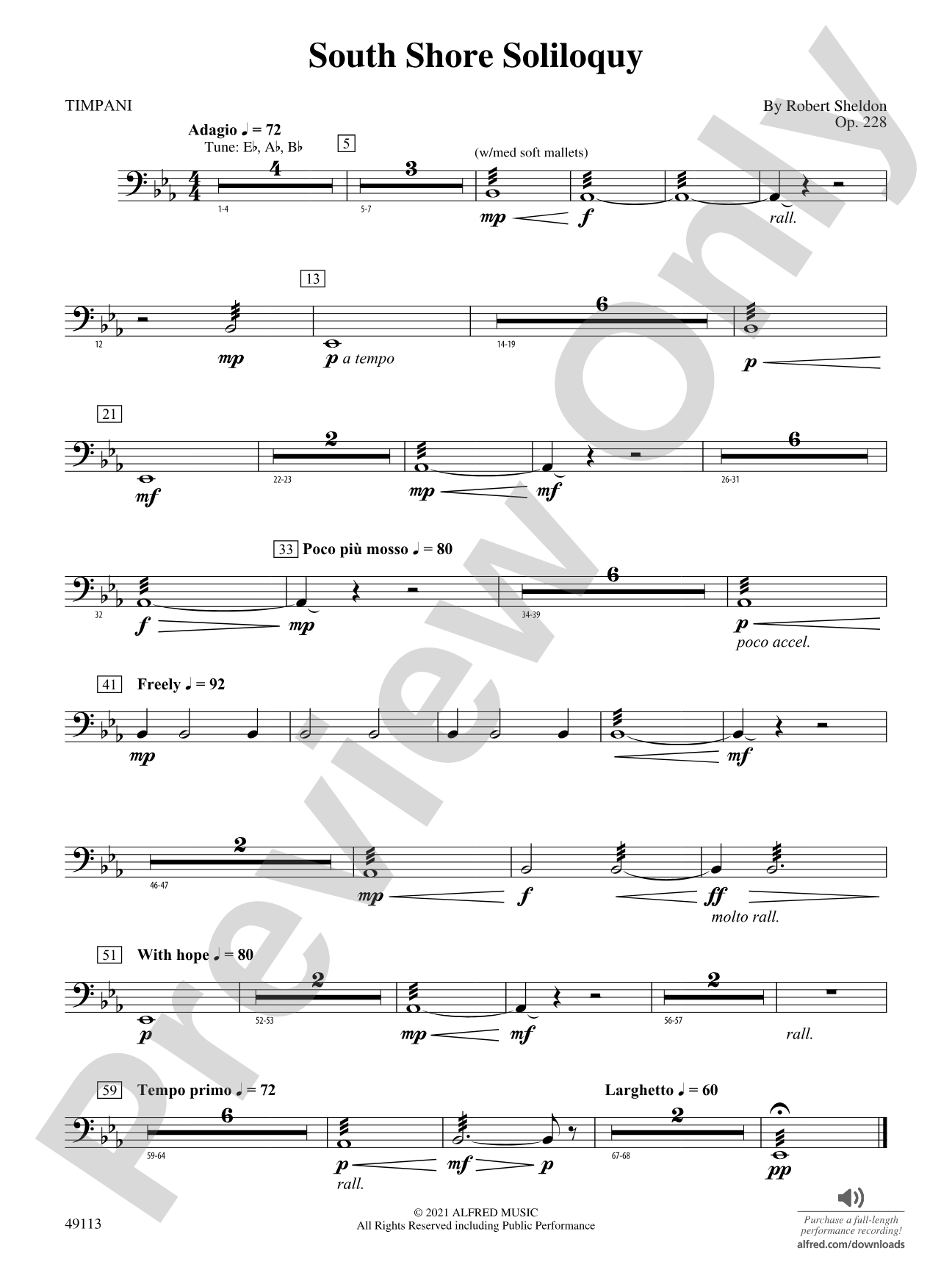 South Shore Soliloquy: Timpani