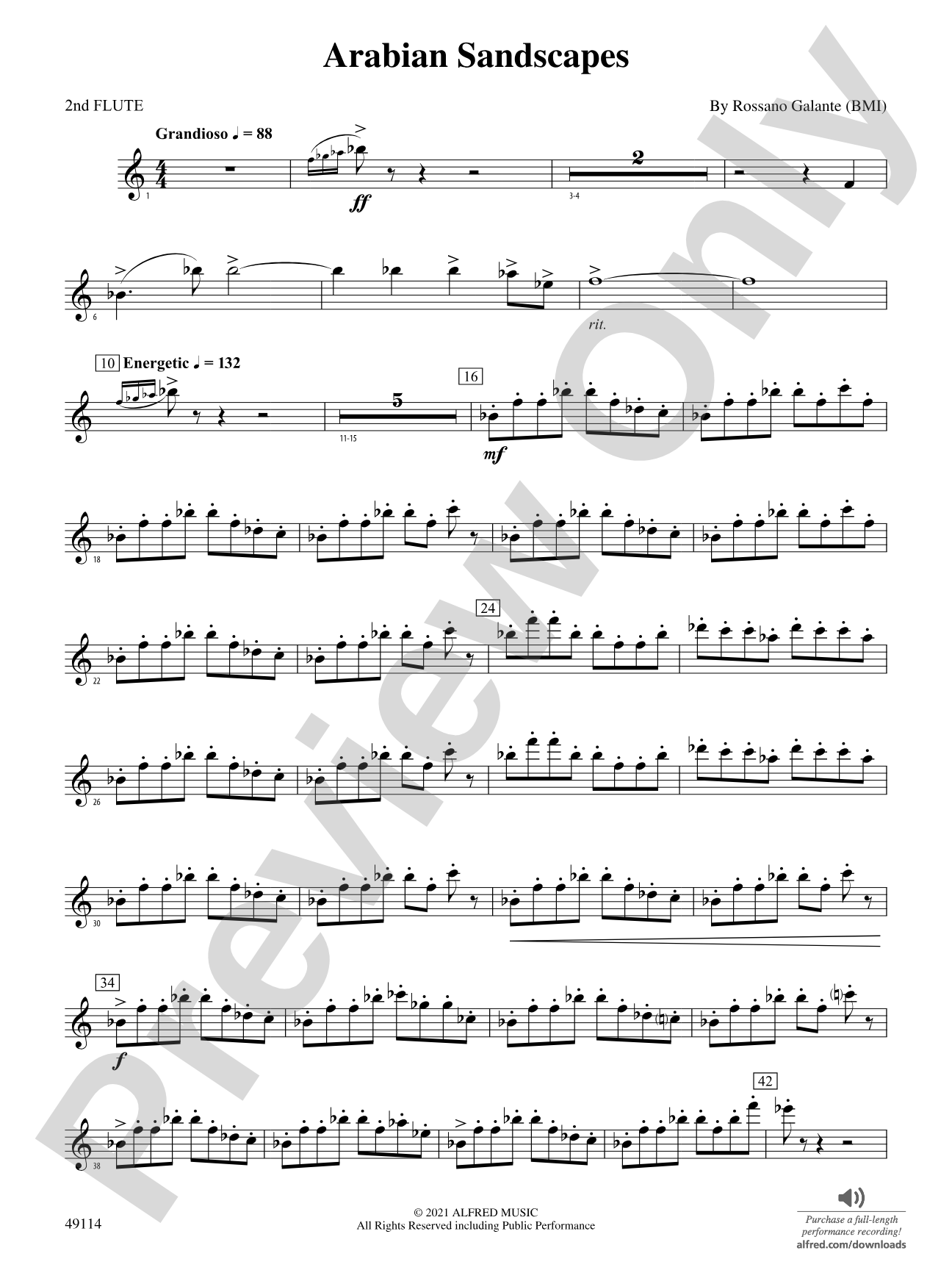 Arabian Sandscapes: 2nd Flute
