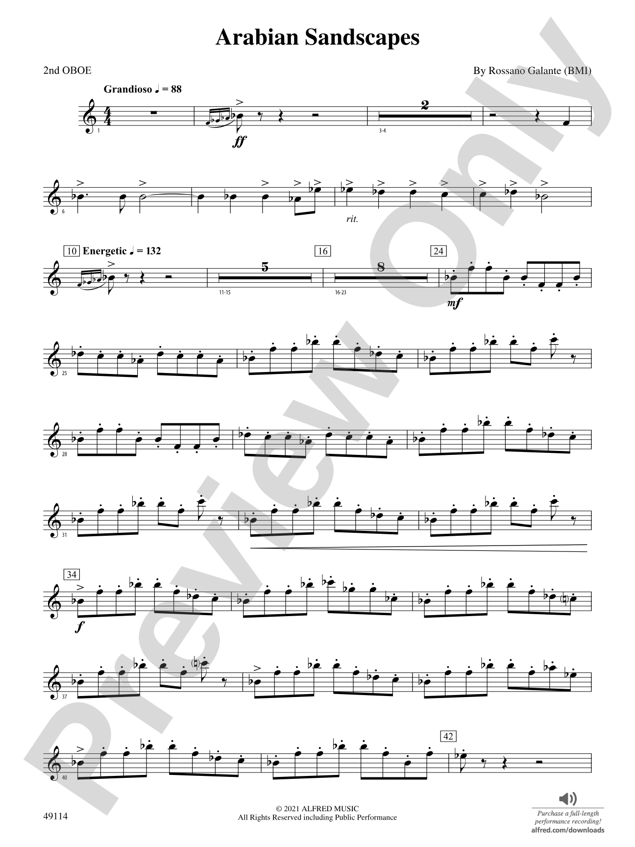 Arabian Sandscapes: 2nd Oboe