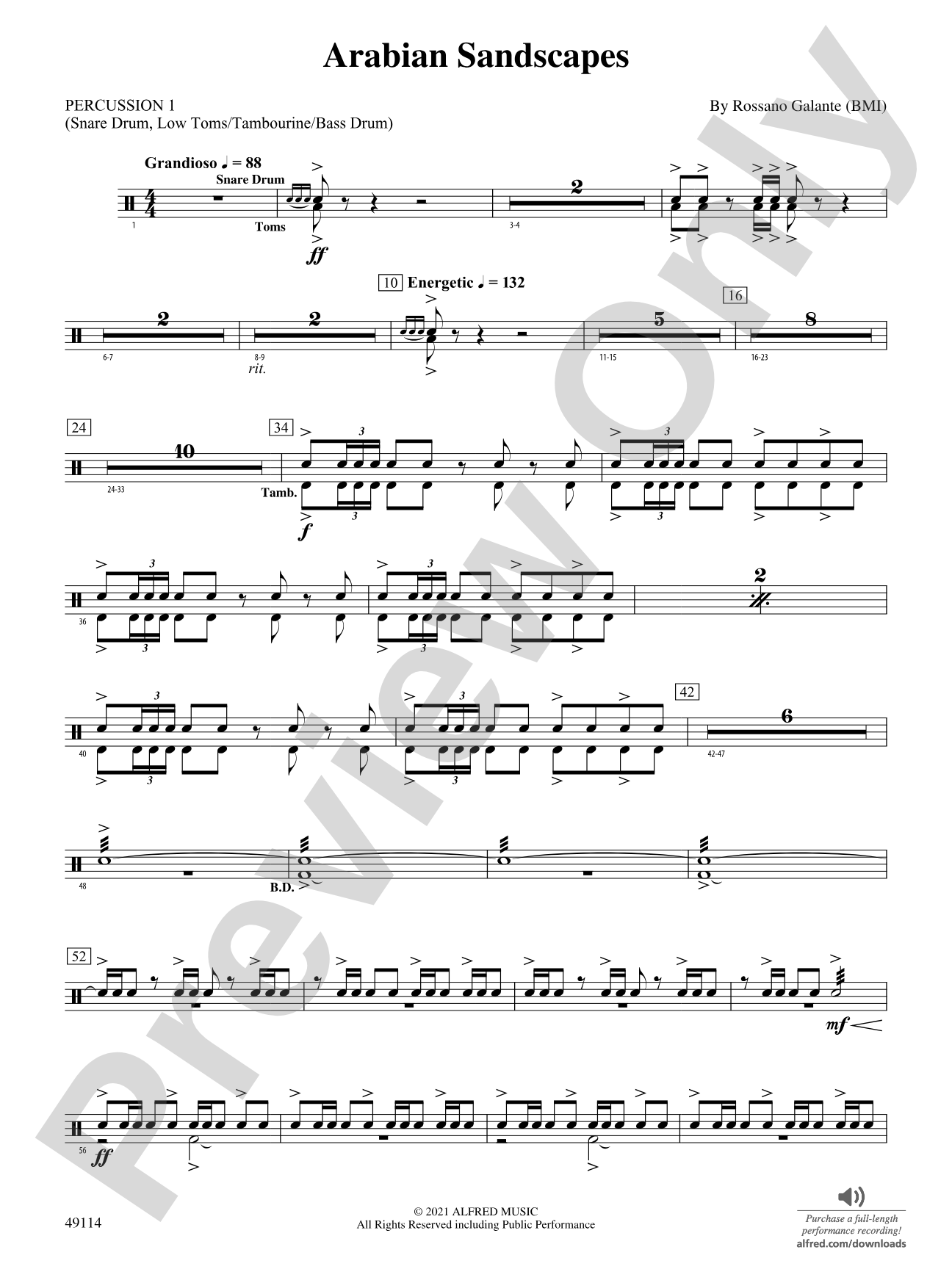 Arabian Sandscapes: 1st Percussion