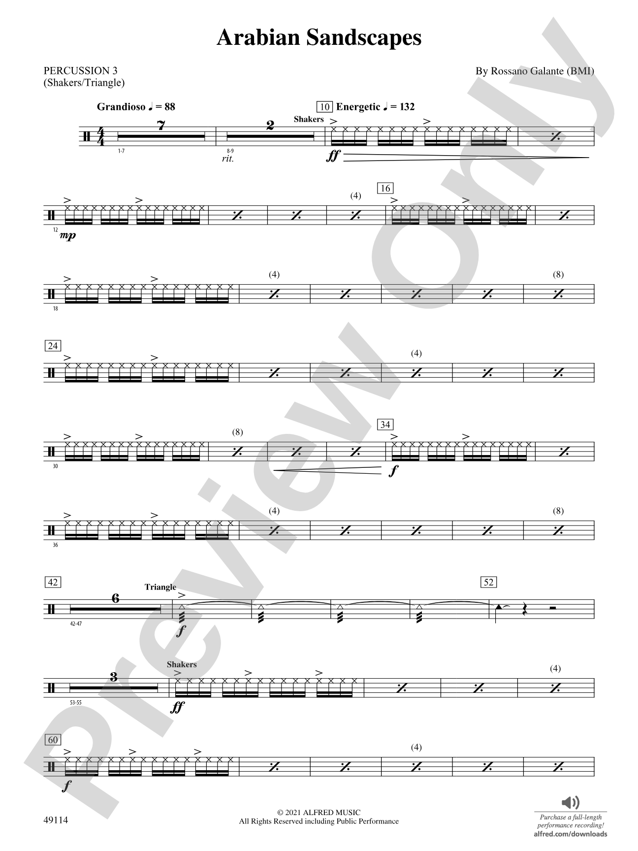 Arabian Sandscapes: 3rd Percussion
