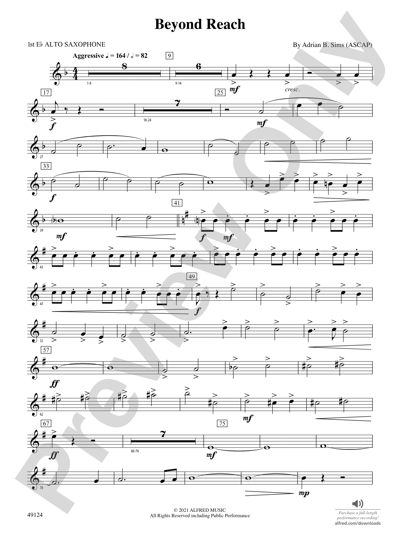 Beyond Reach: E-flat Alto Saxophone