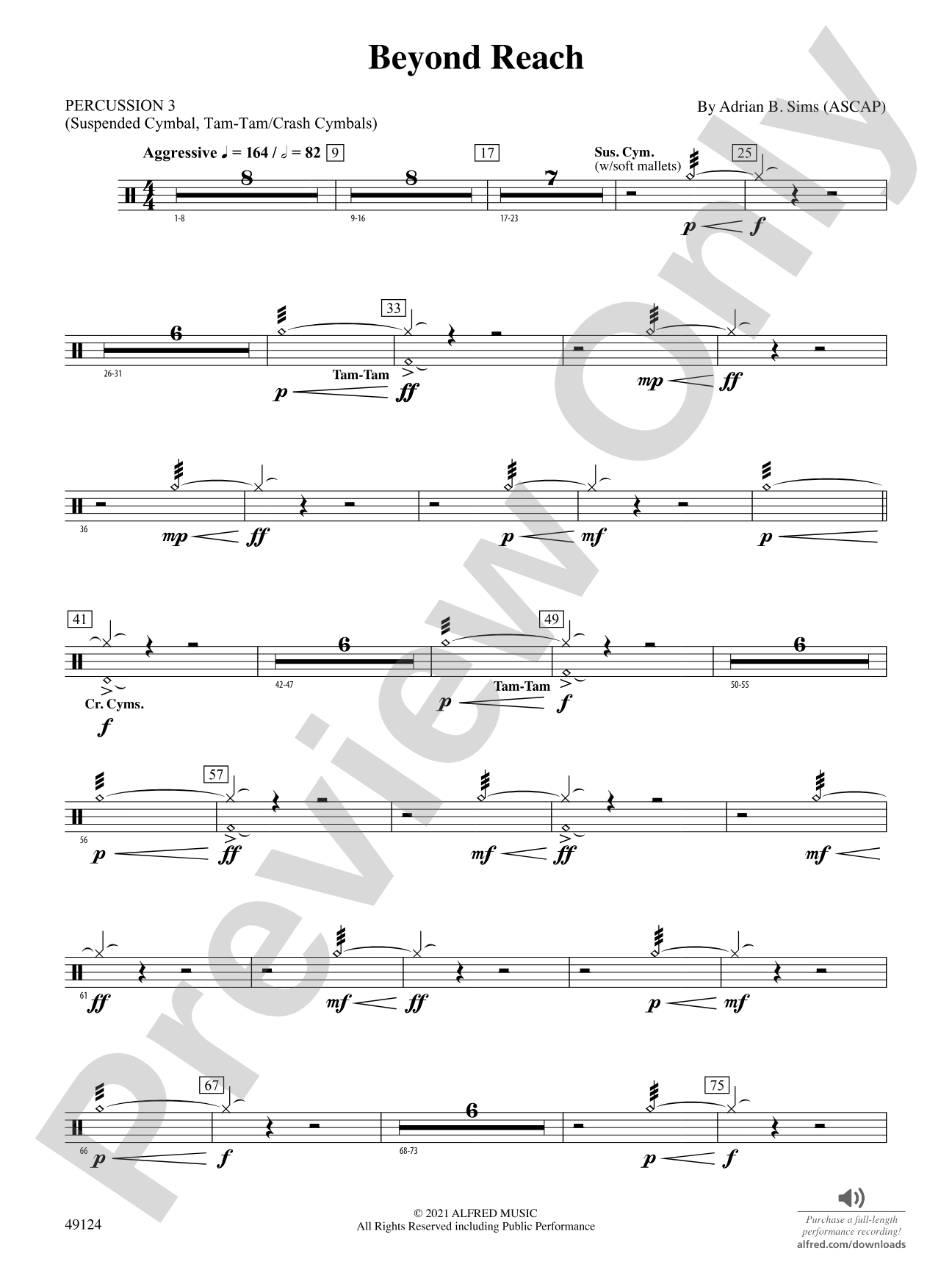 Beyond Reach: 3rd Percussion