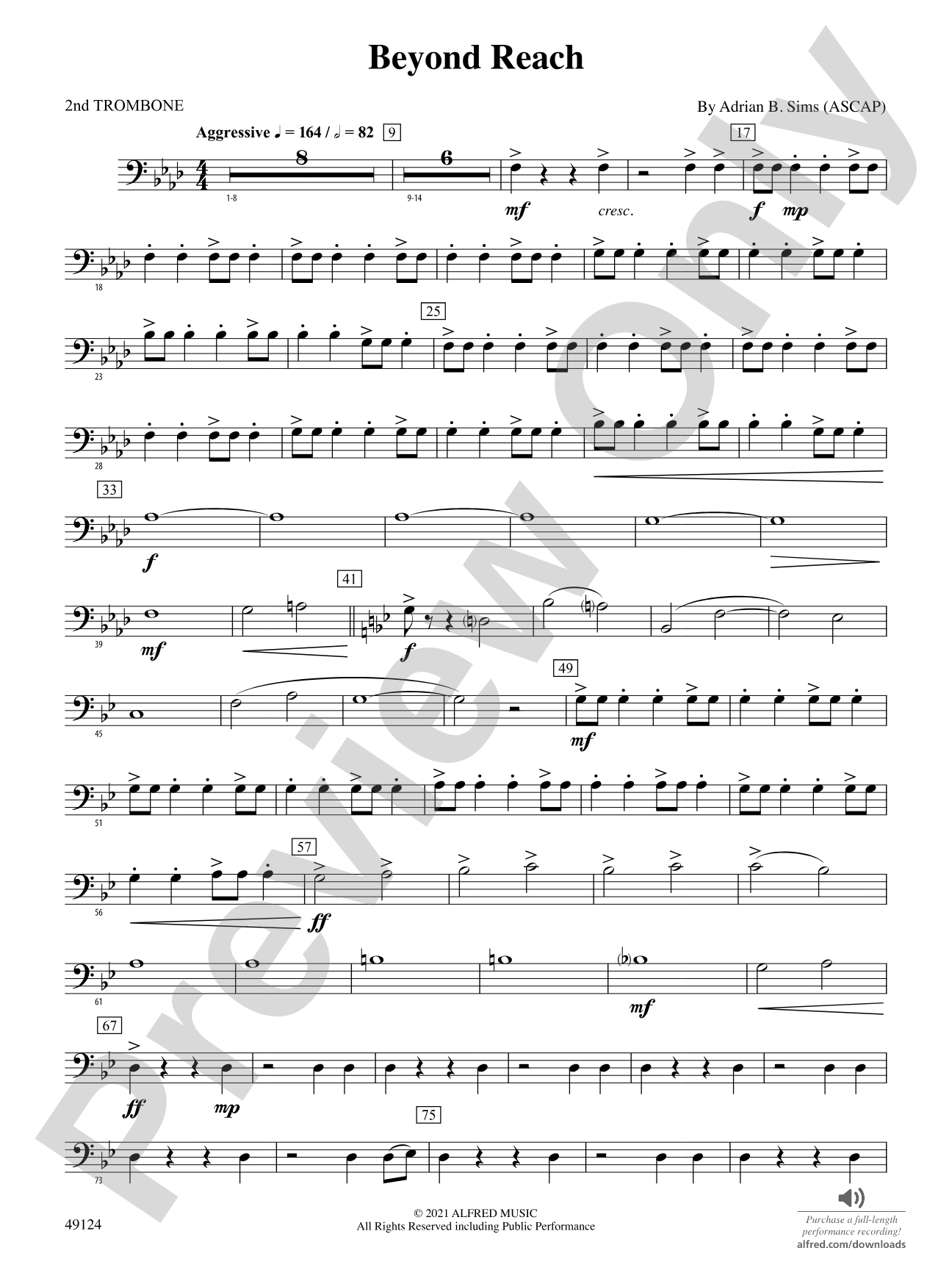 Beyond Reach: 2nd Trombone