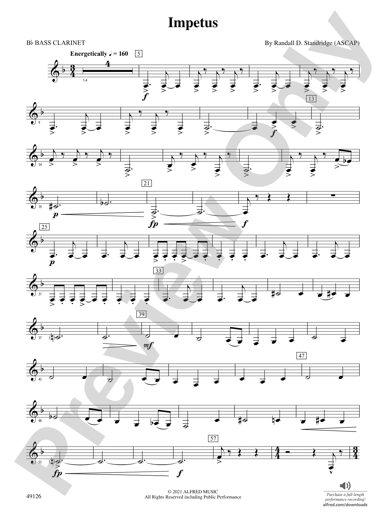 Impetus: B-flat Bass Clarinet