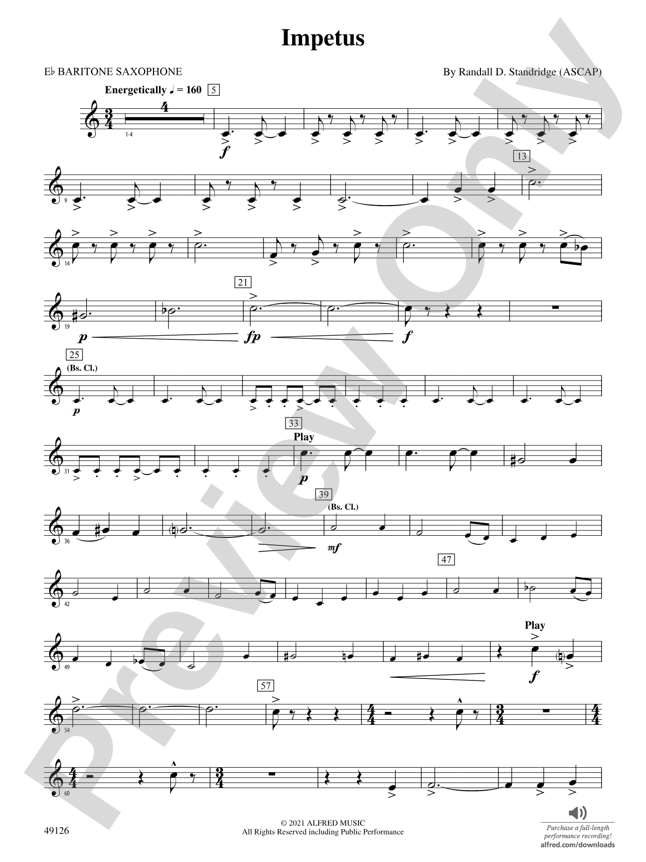 Impetus: E-flat Baritone Saxophone