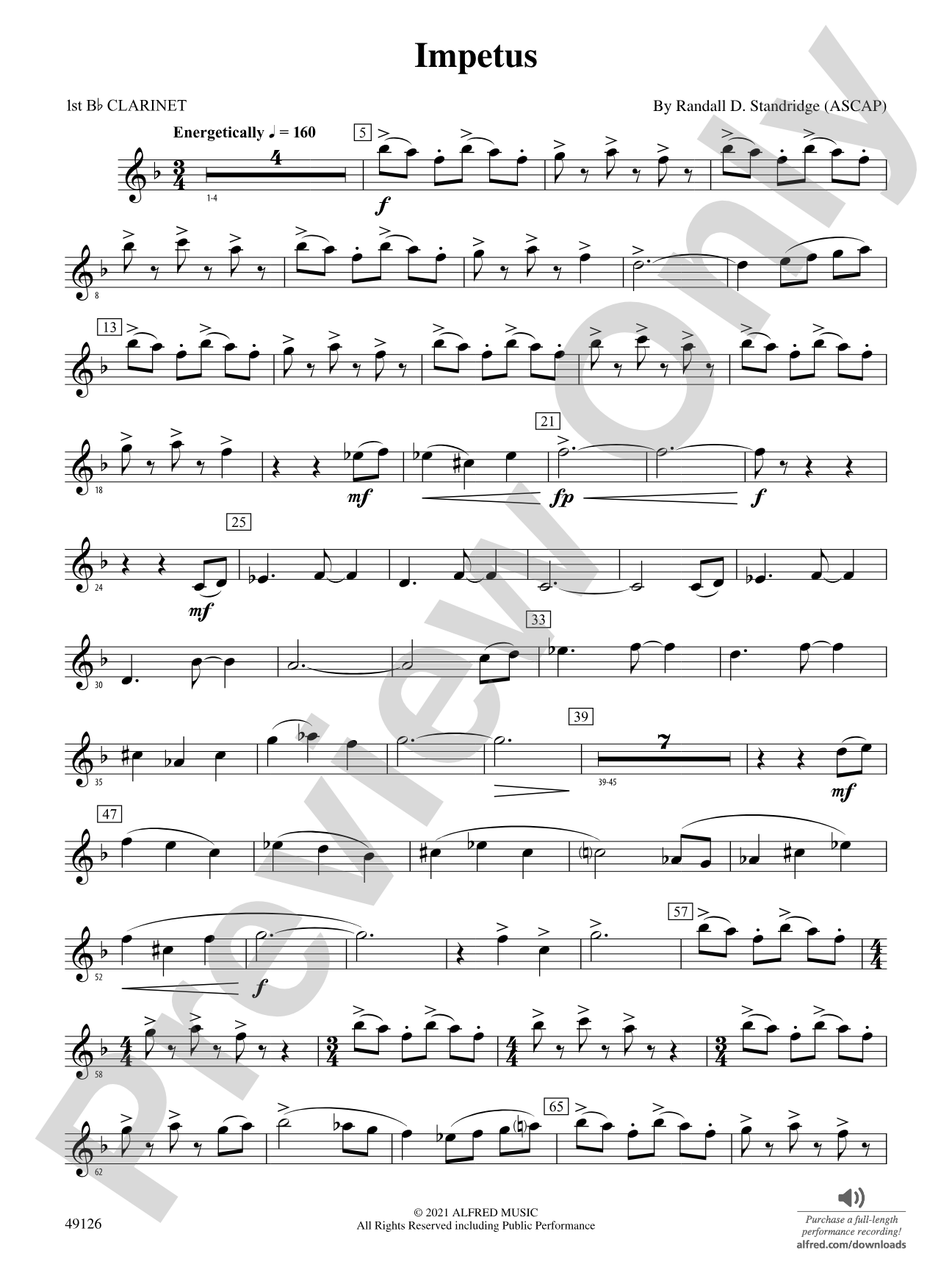 Impetus: 1st B-flat Clarinet