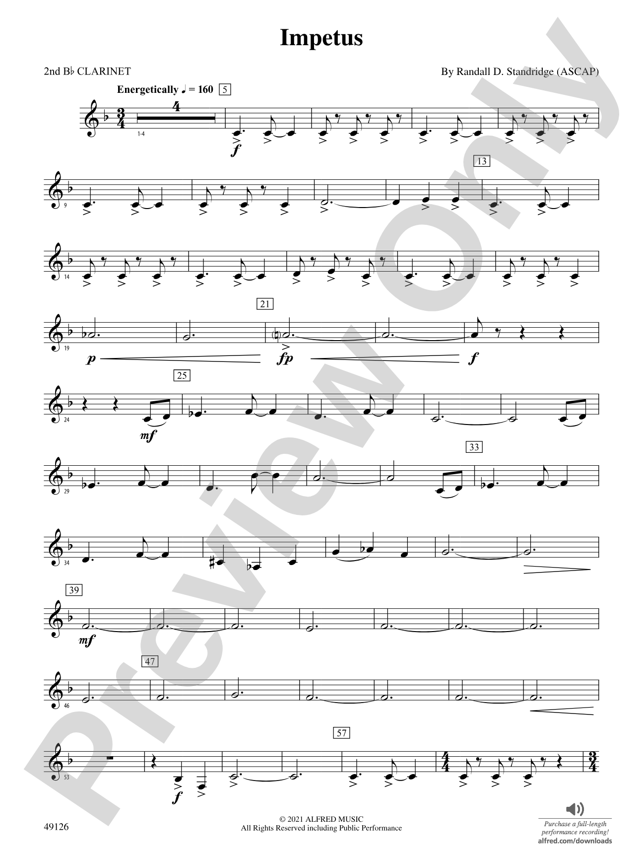 Impetus: 2nd B-flat Clarinet
