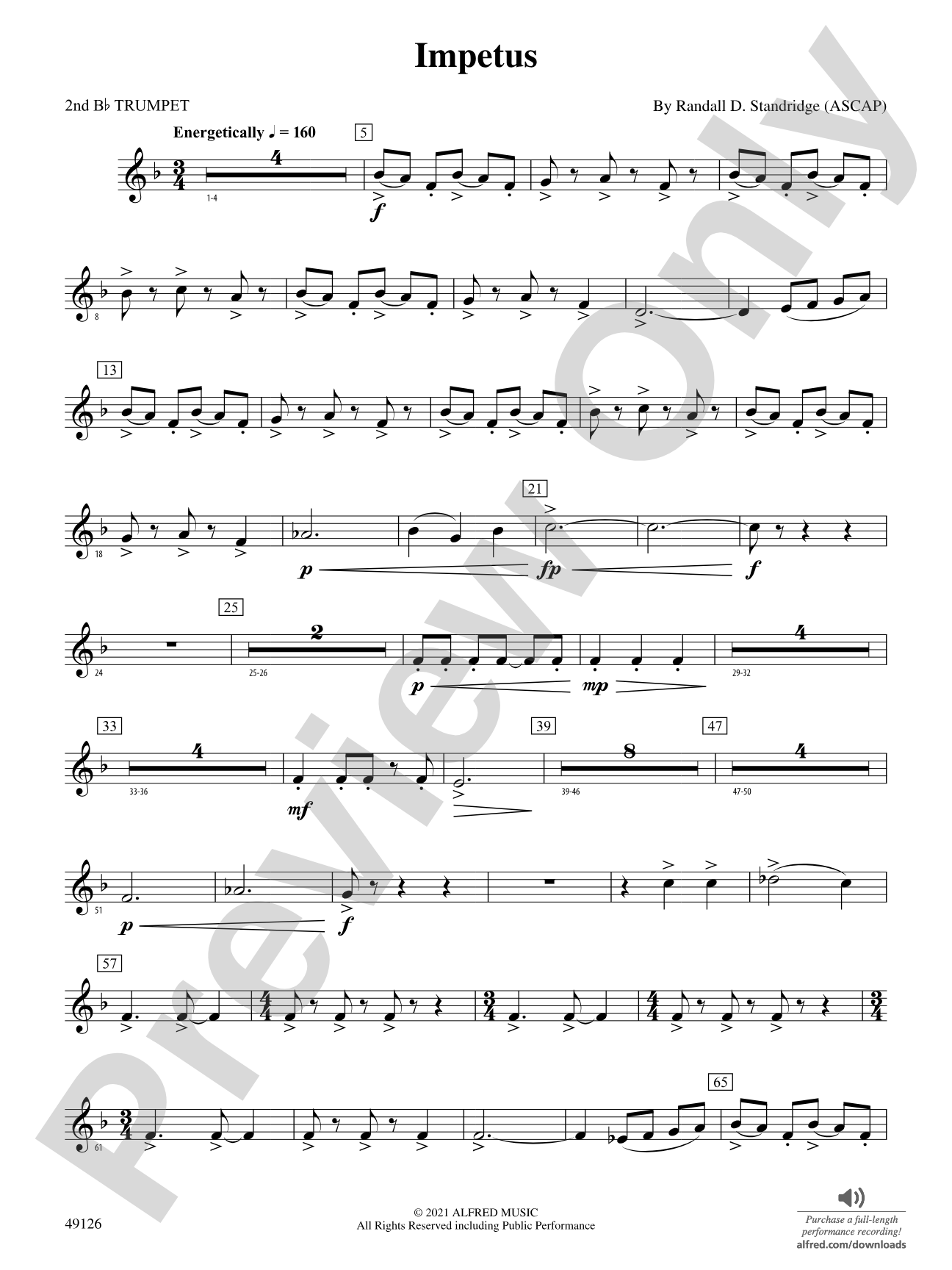 Impetus: 2nd B-flat Trumpet