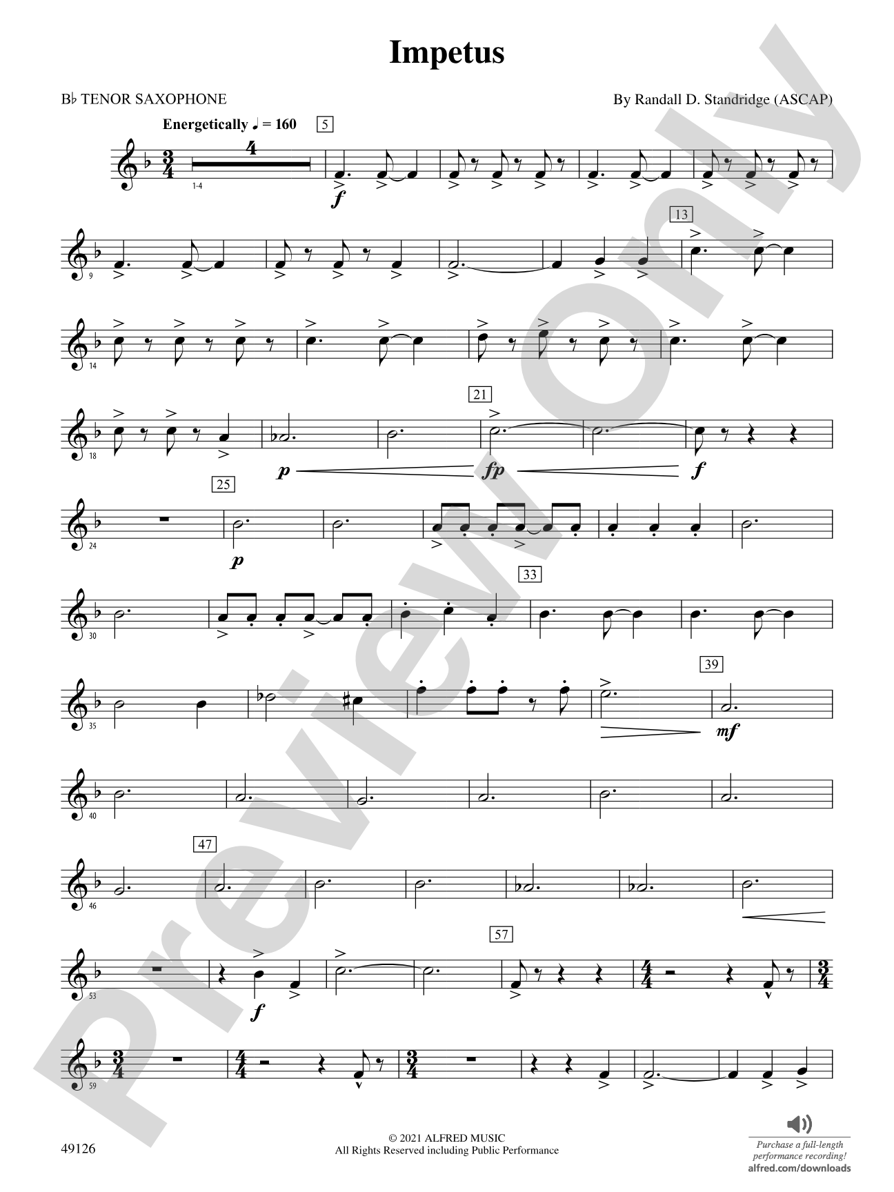 Impetus: B-flat Tenor Saxophone