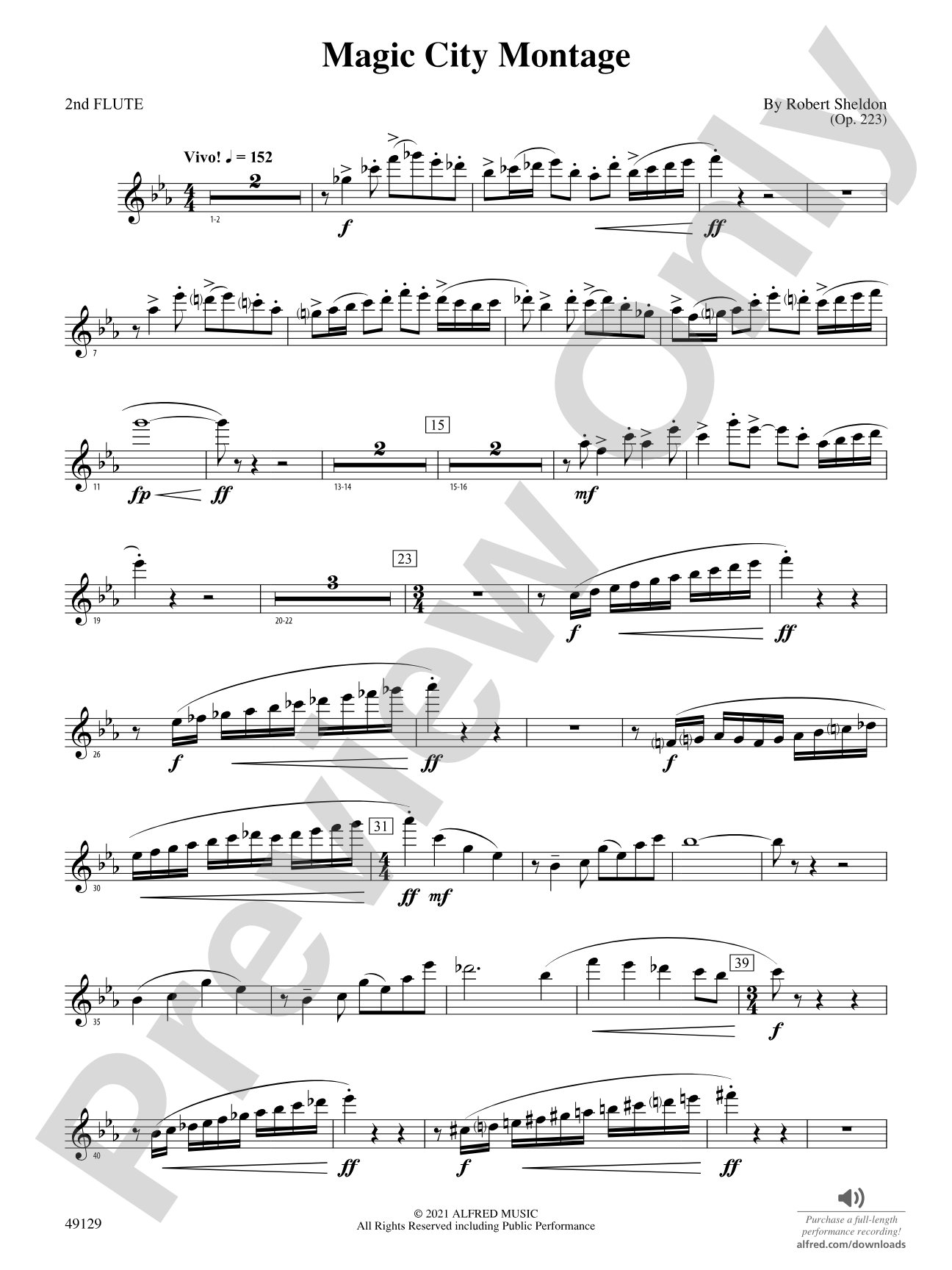 Magic City Montage: 2nd Flute