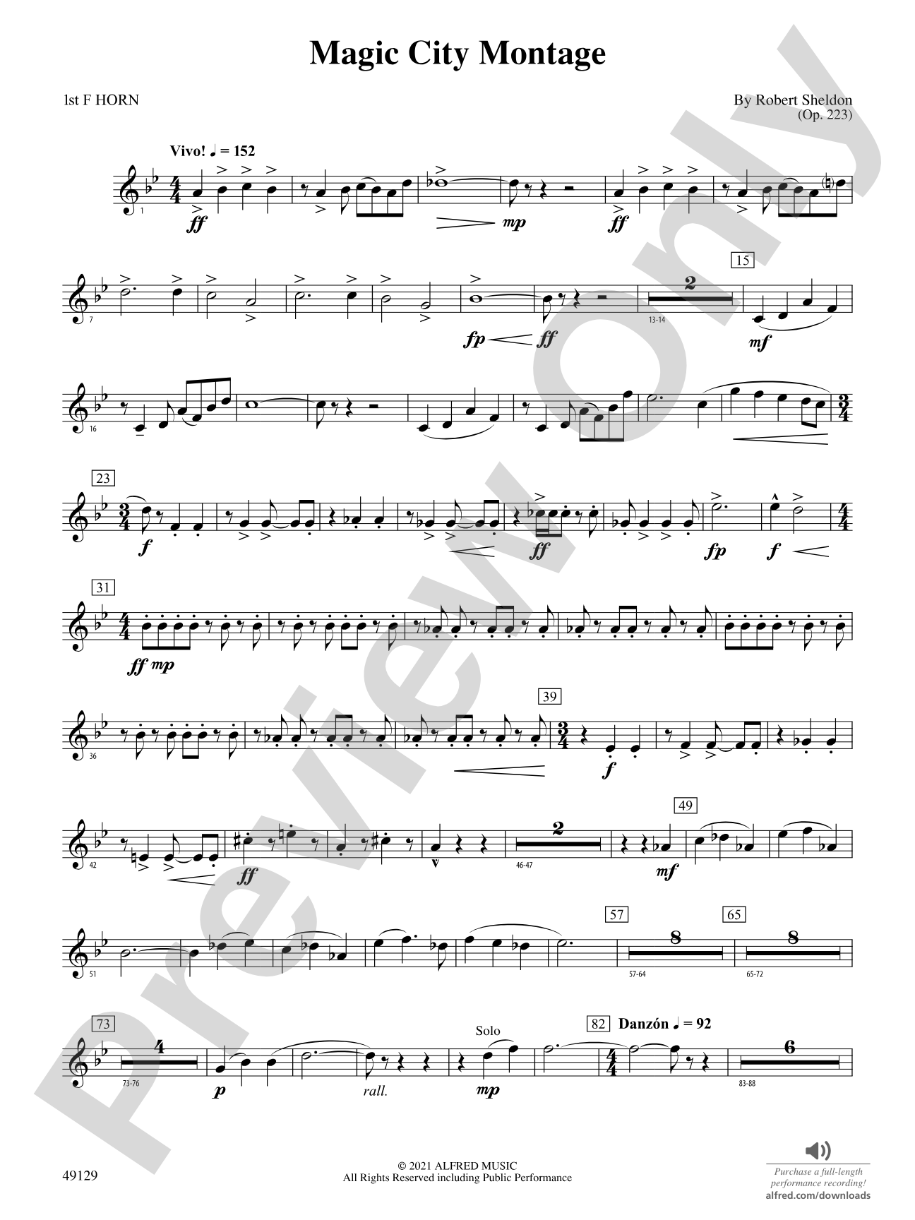 Magic City Montage: 1st F Horn