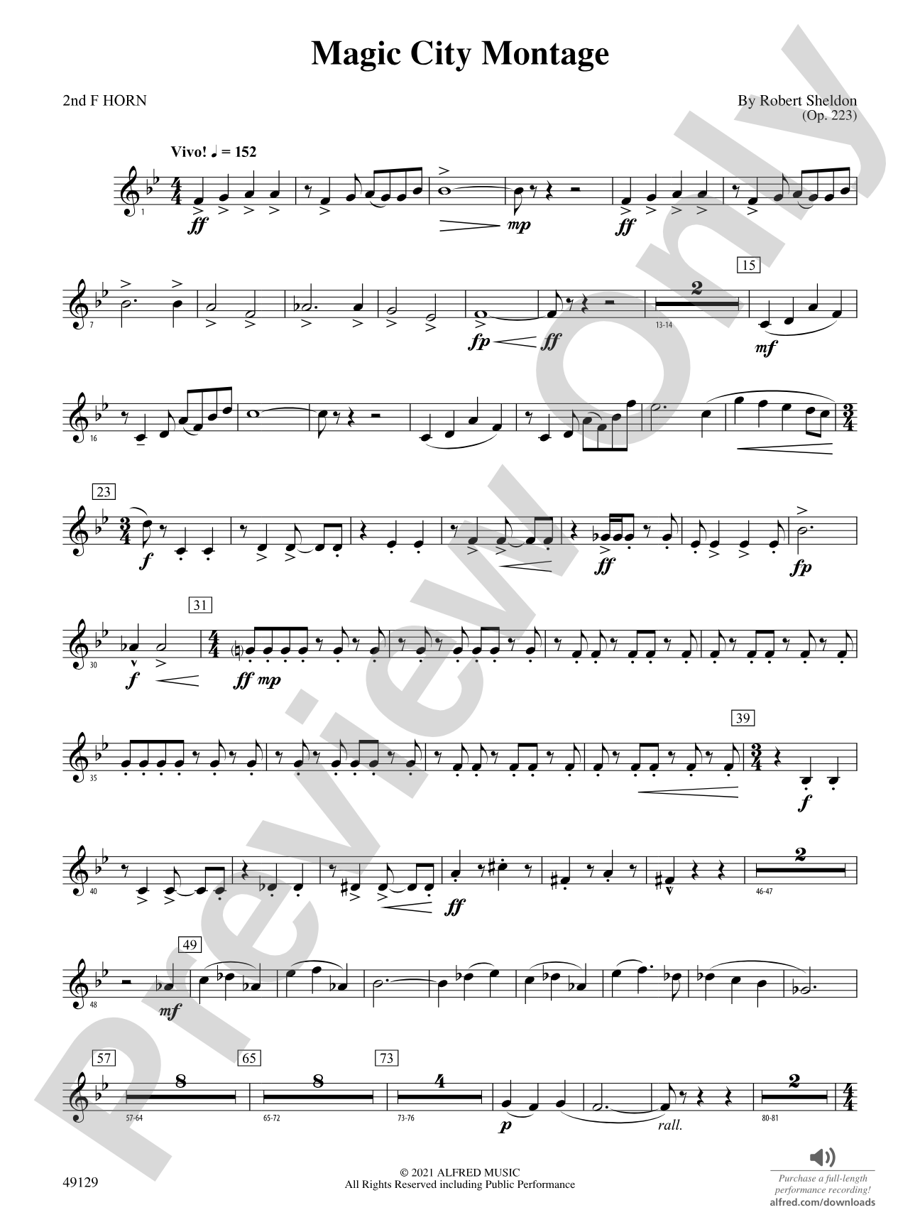 Magic City Montage: 2nd F Horn