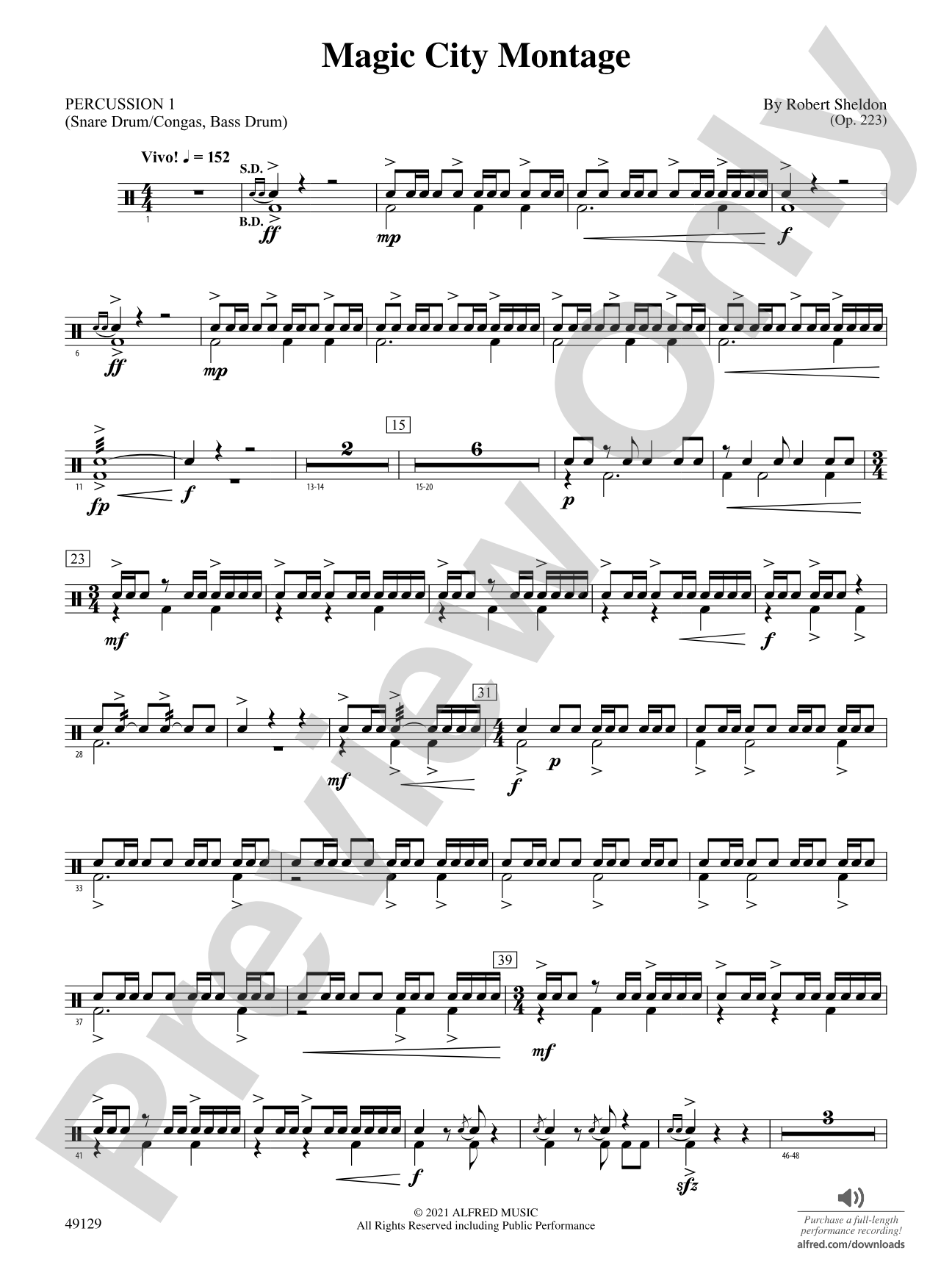 Magic City Montage: 1st Percussion