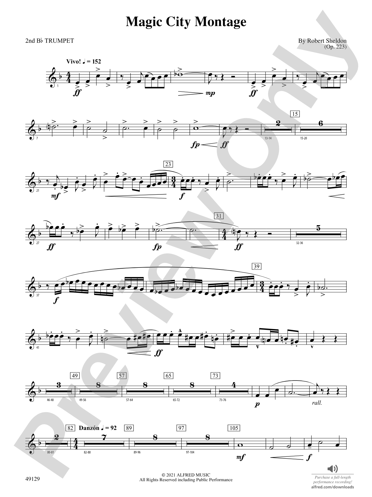 Magic City Montage: 2nd B-flat Trumpet