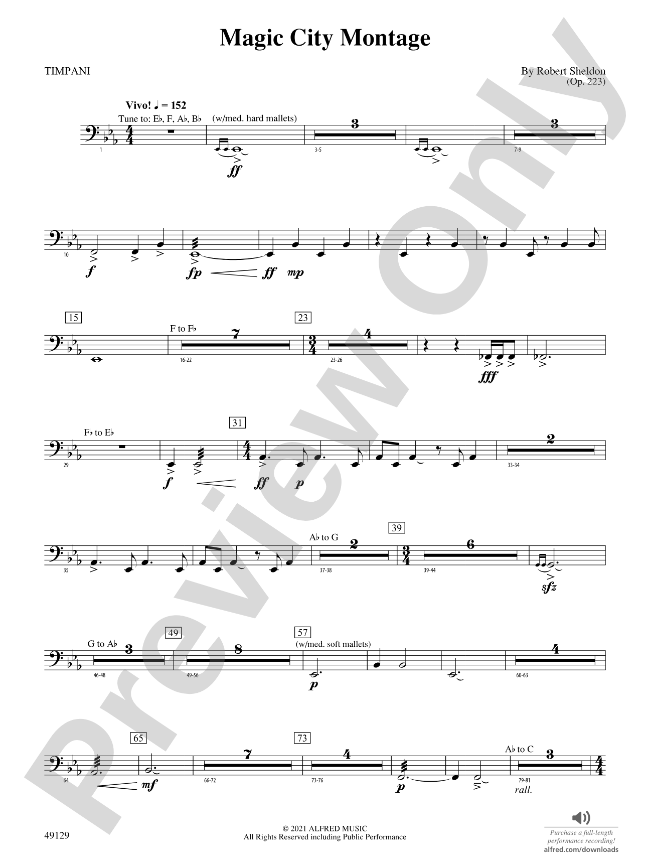 Magic City Montage: Timpani