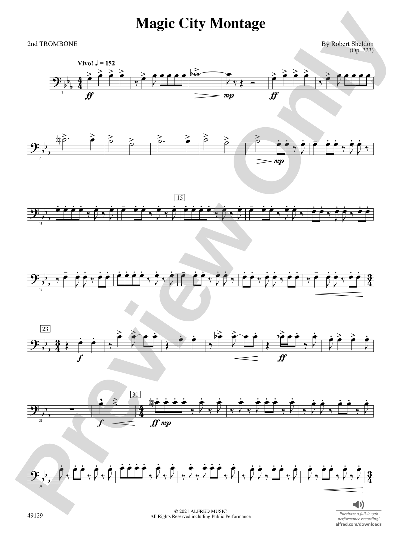 Magic City Montage: 2nd Trombone
