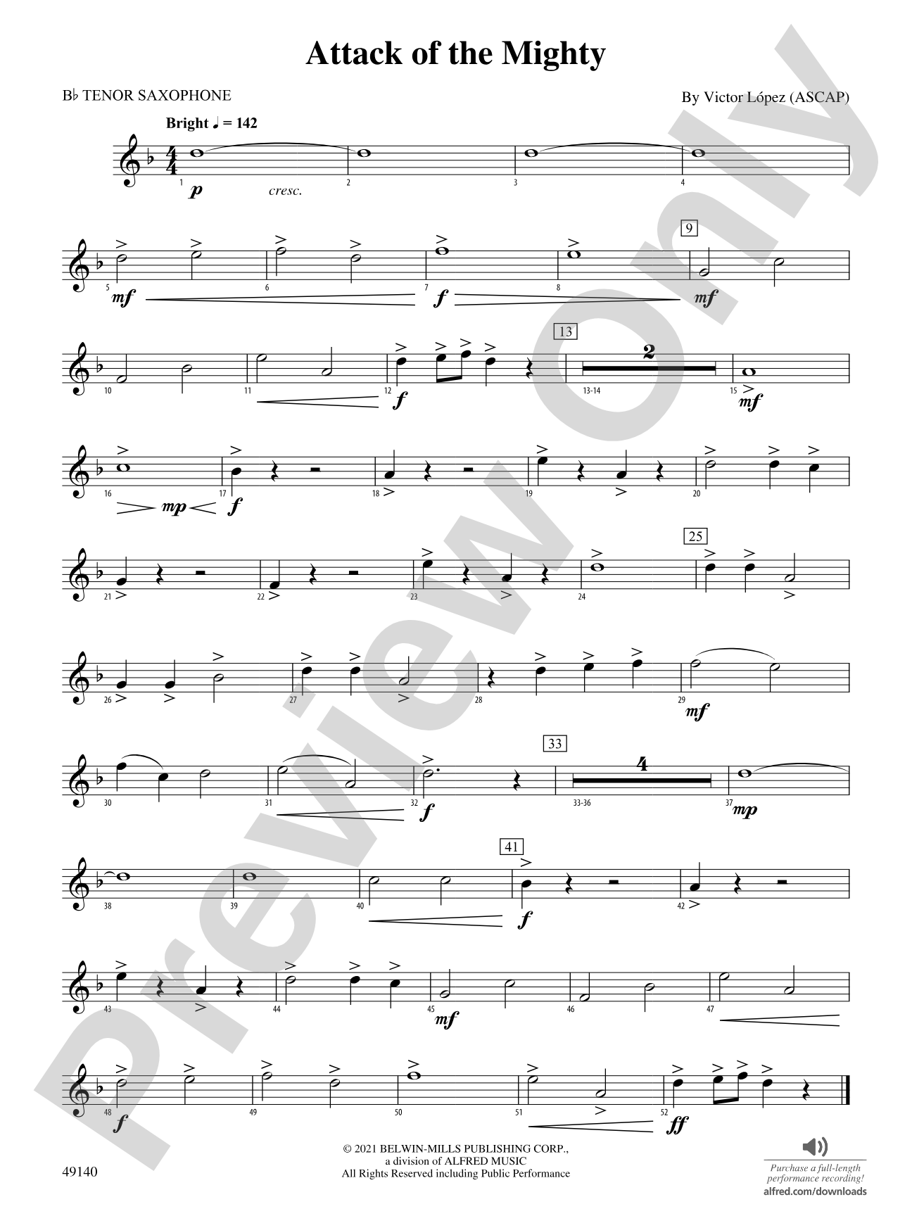 Attack of the Mighty: B-flat Tenor Saxophone