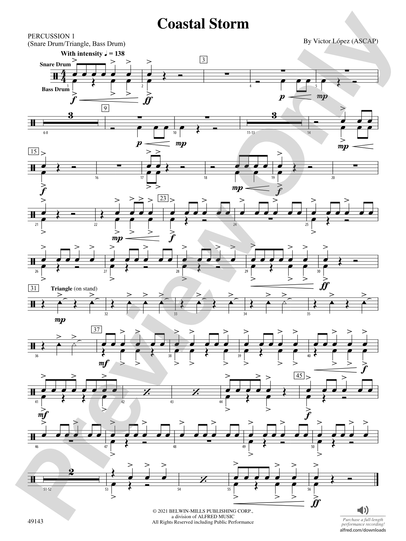 Coastal Storm: 1st Percussion