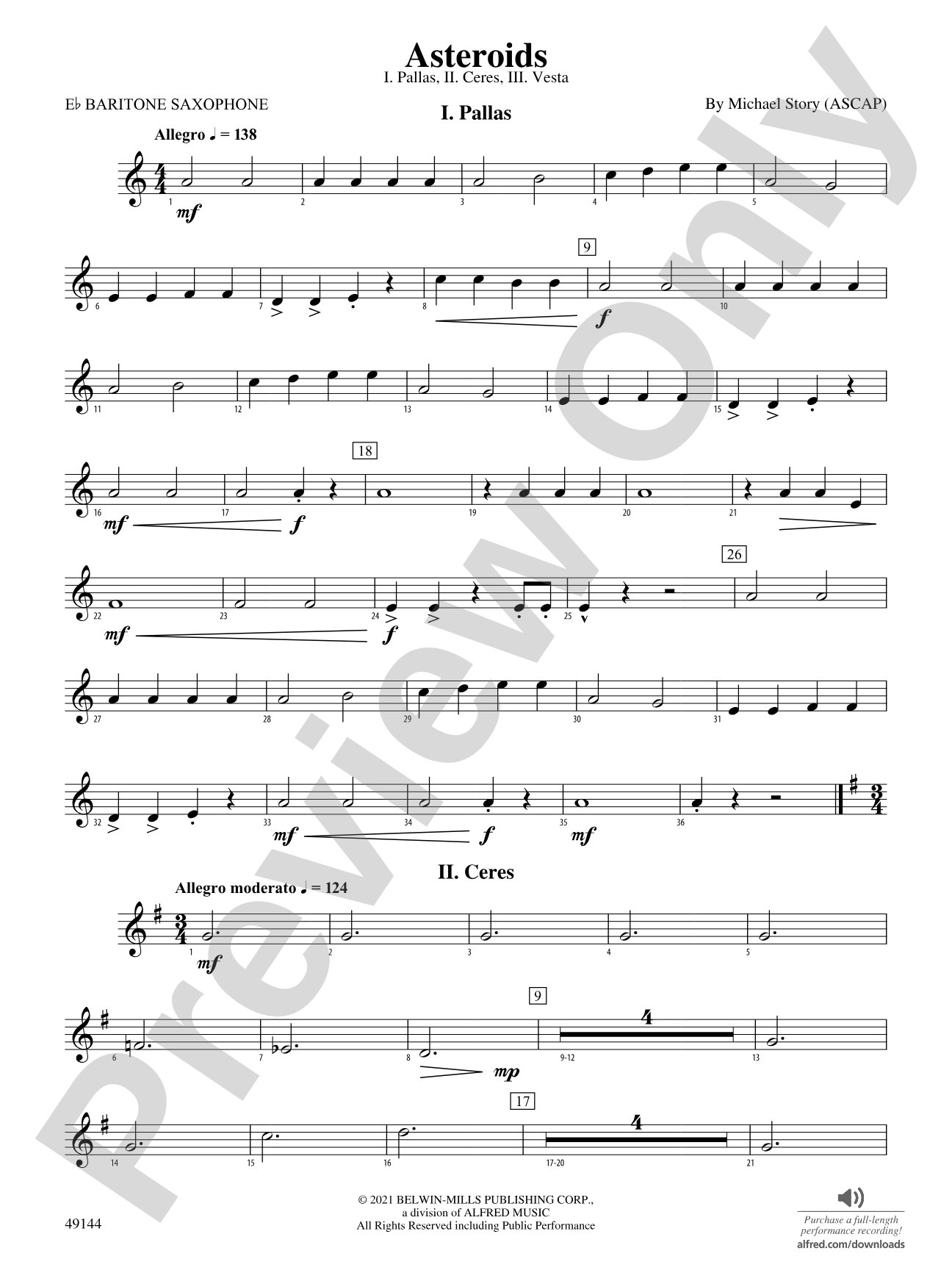 Asteroids: E-flat Baritone Saxophone