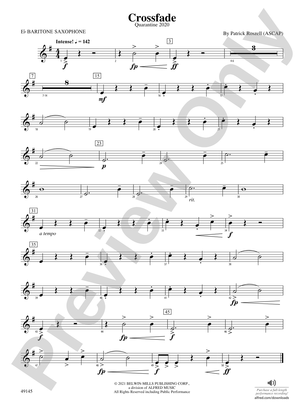 Crossfade: E-flat Baritone Saxophone