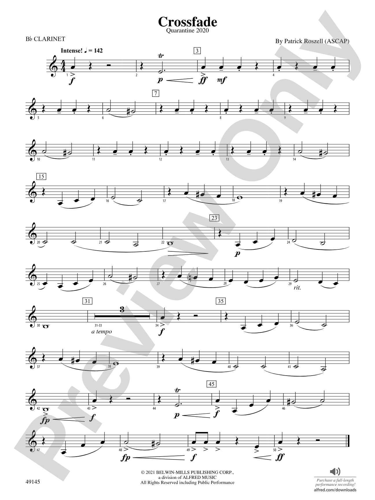 Crossfade: 1st B-flat Clarinet