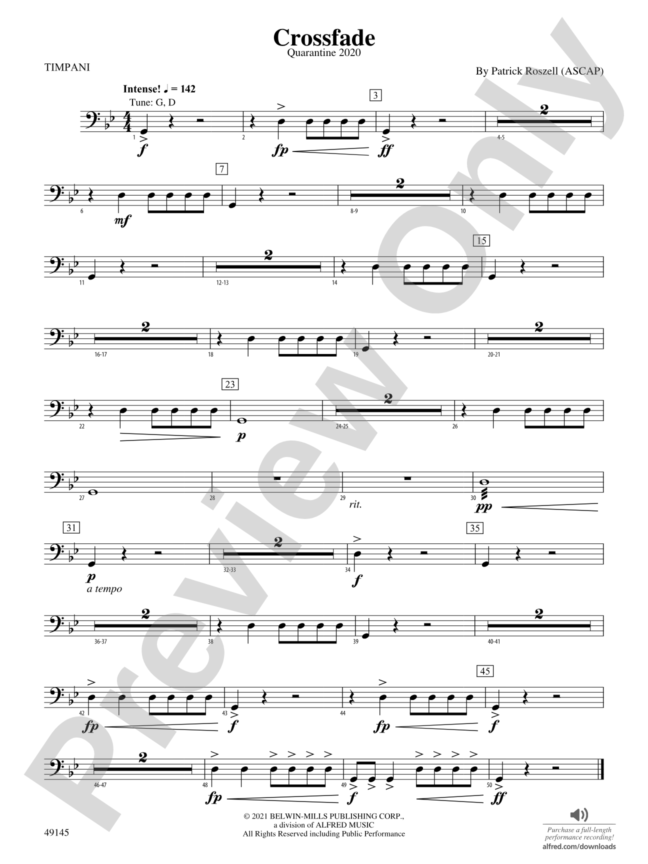 Crossfade: Timpani