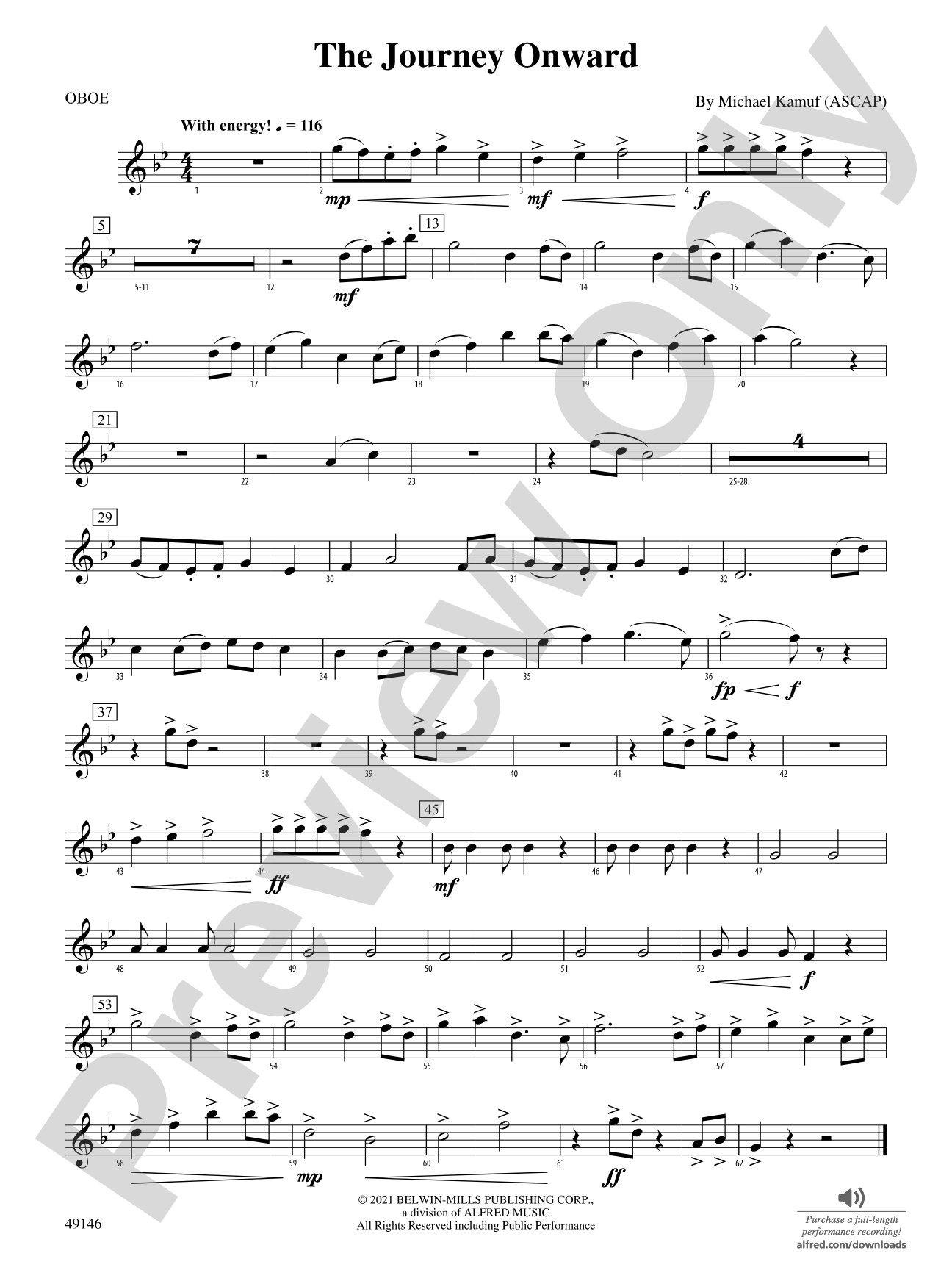 The Journey Onward: Oboe