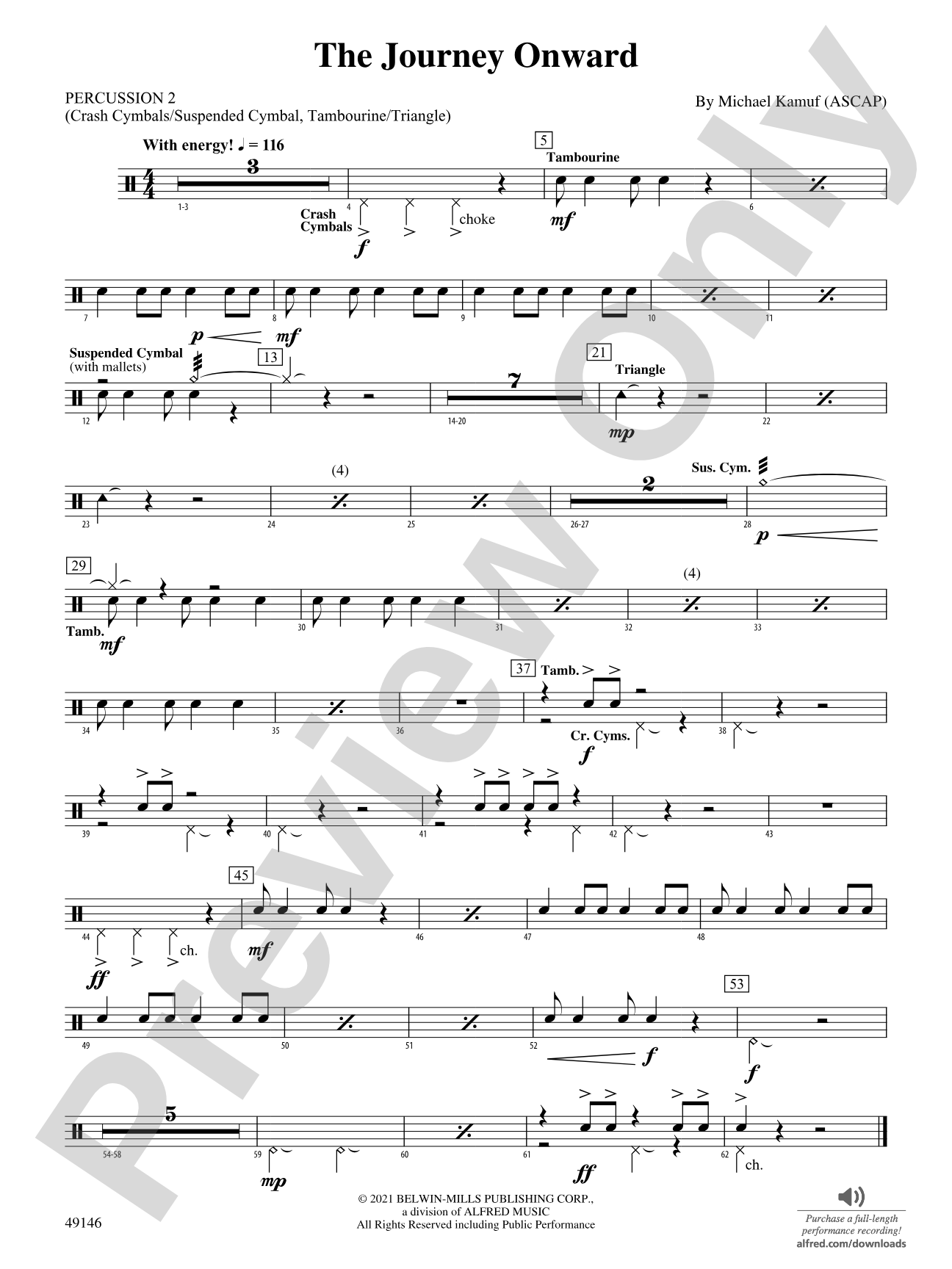 The Journey Onward: 2nd Percussion
