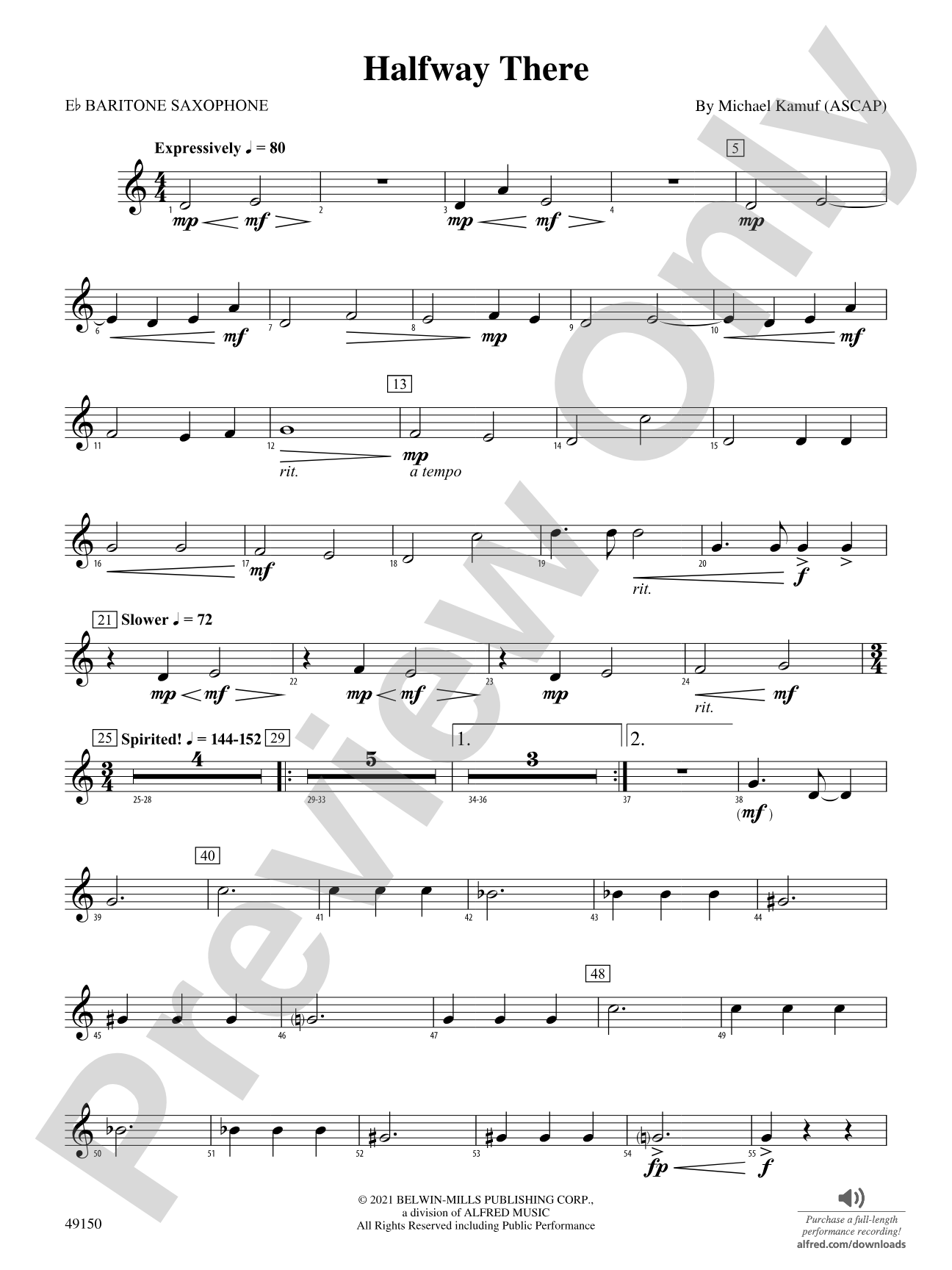 Halfway There: E-flat Baritone Saxophone