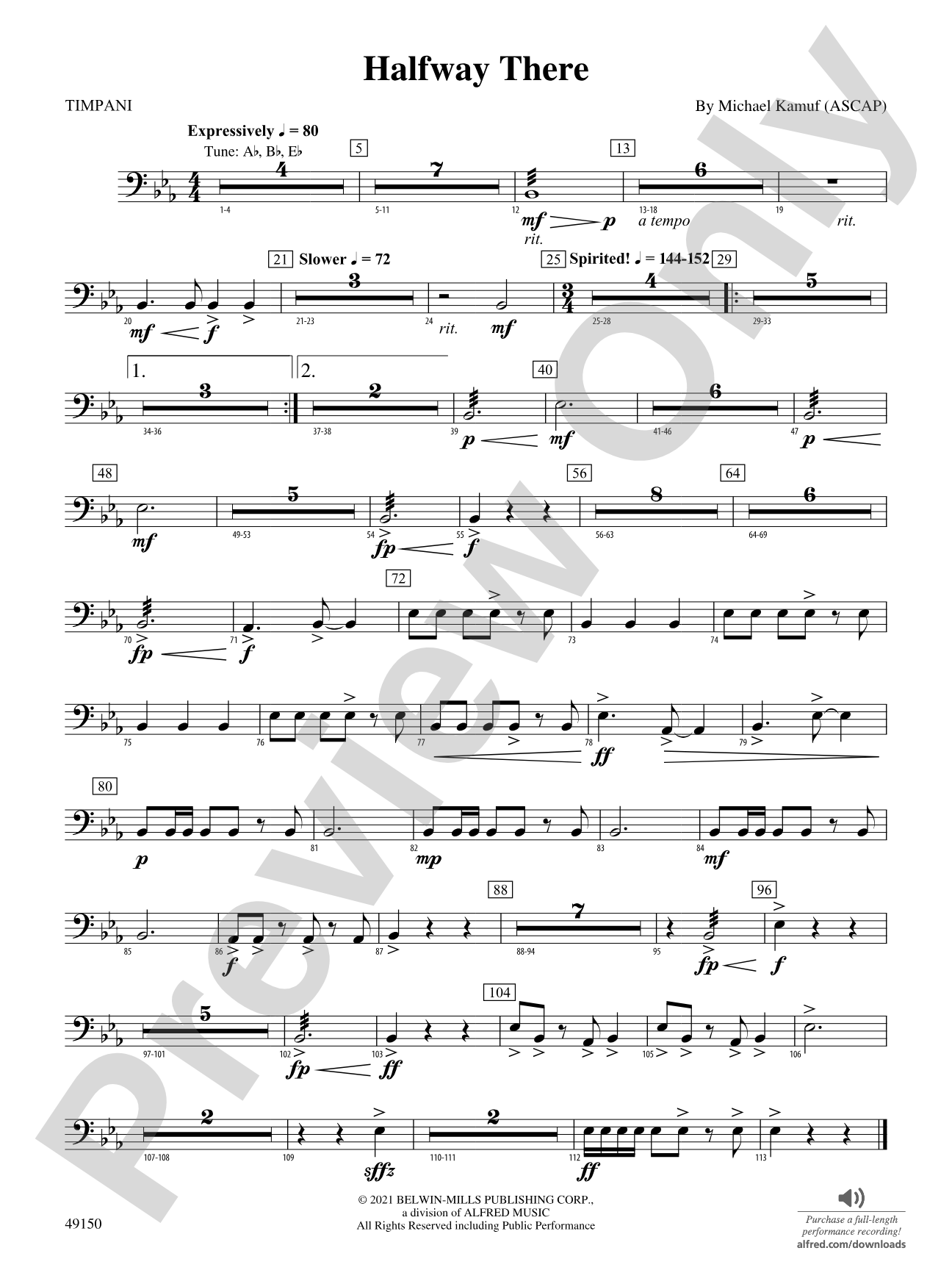 Halfway There: Timpani
