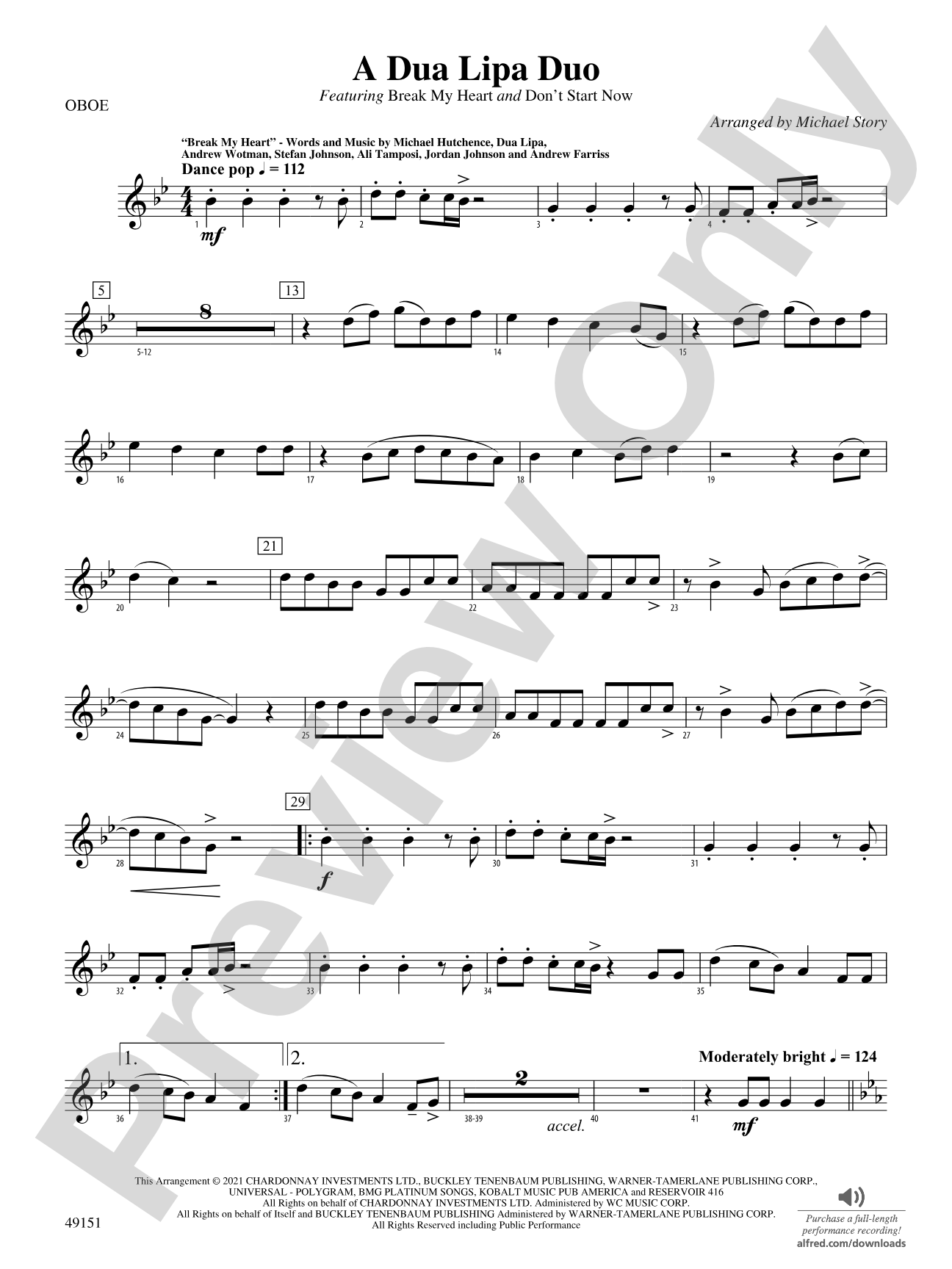 A Dua Lipa Duo: Oboe