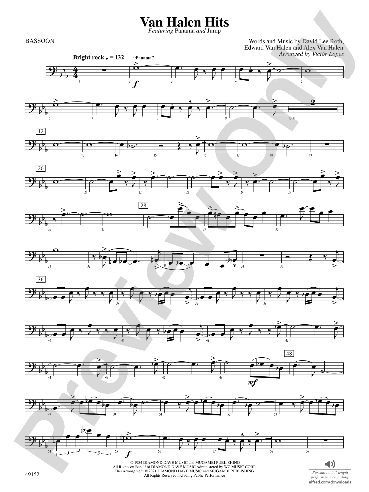 Van Halen Hits: Bassoon