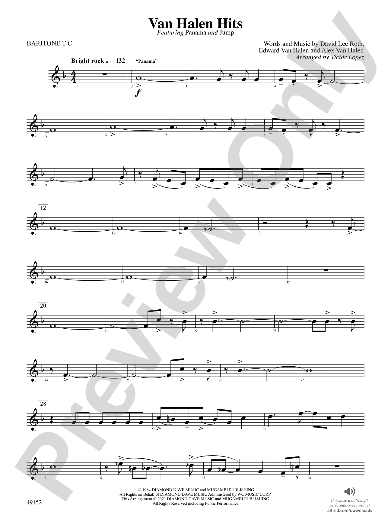 Van Halen Hits: Baritone T.C.