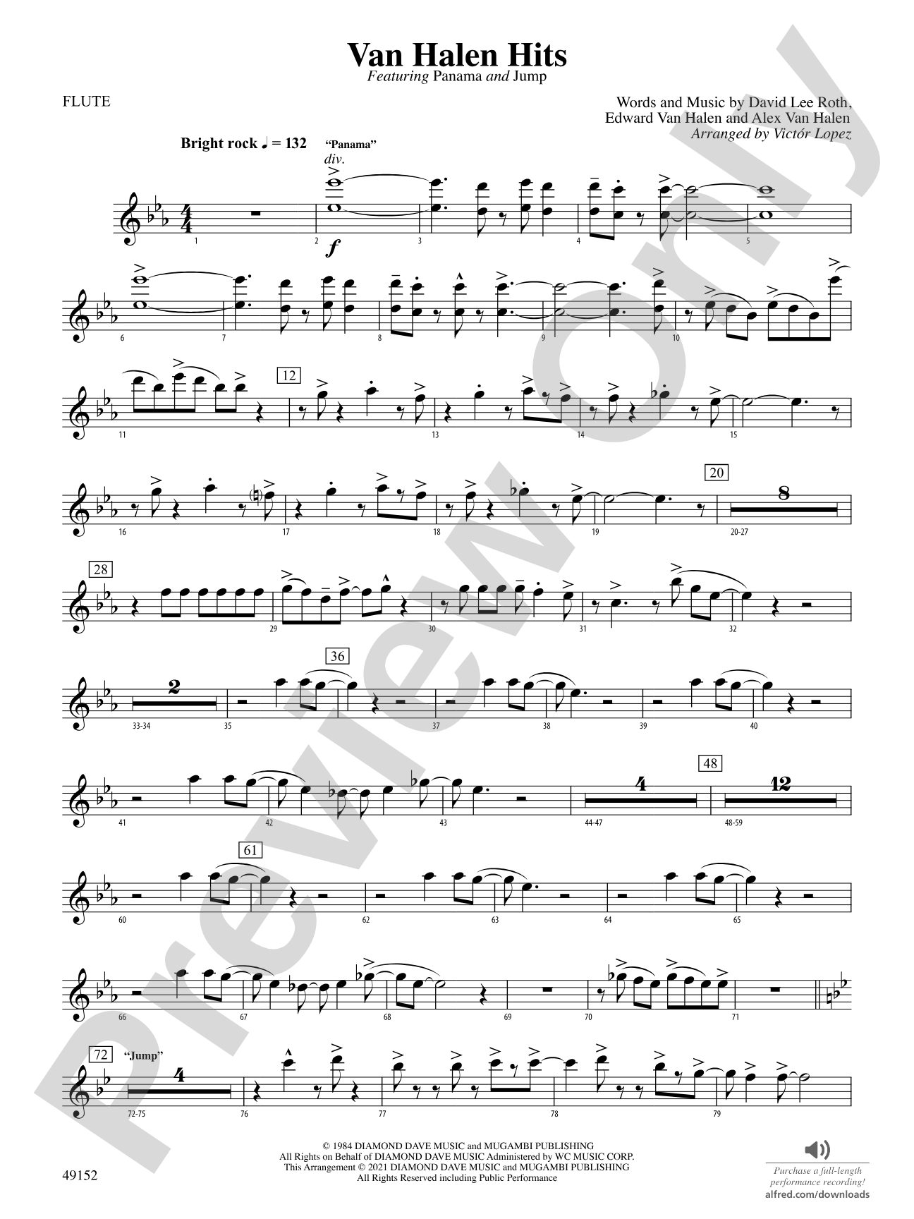 Van Halen Hits: Flute