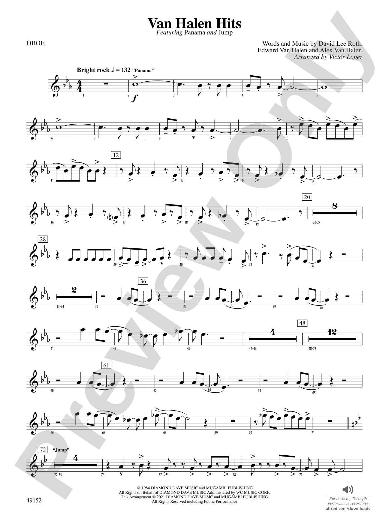 Van Halen Hits: Oboe