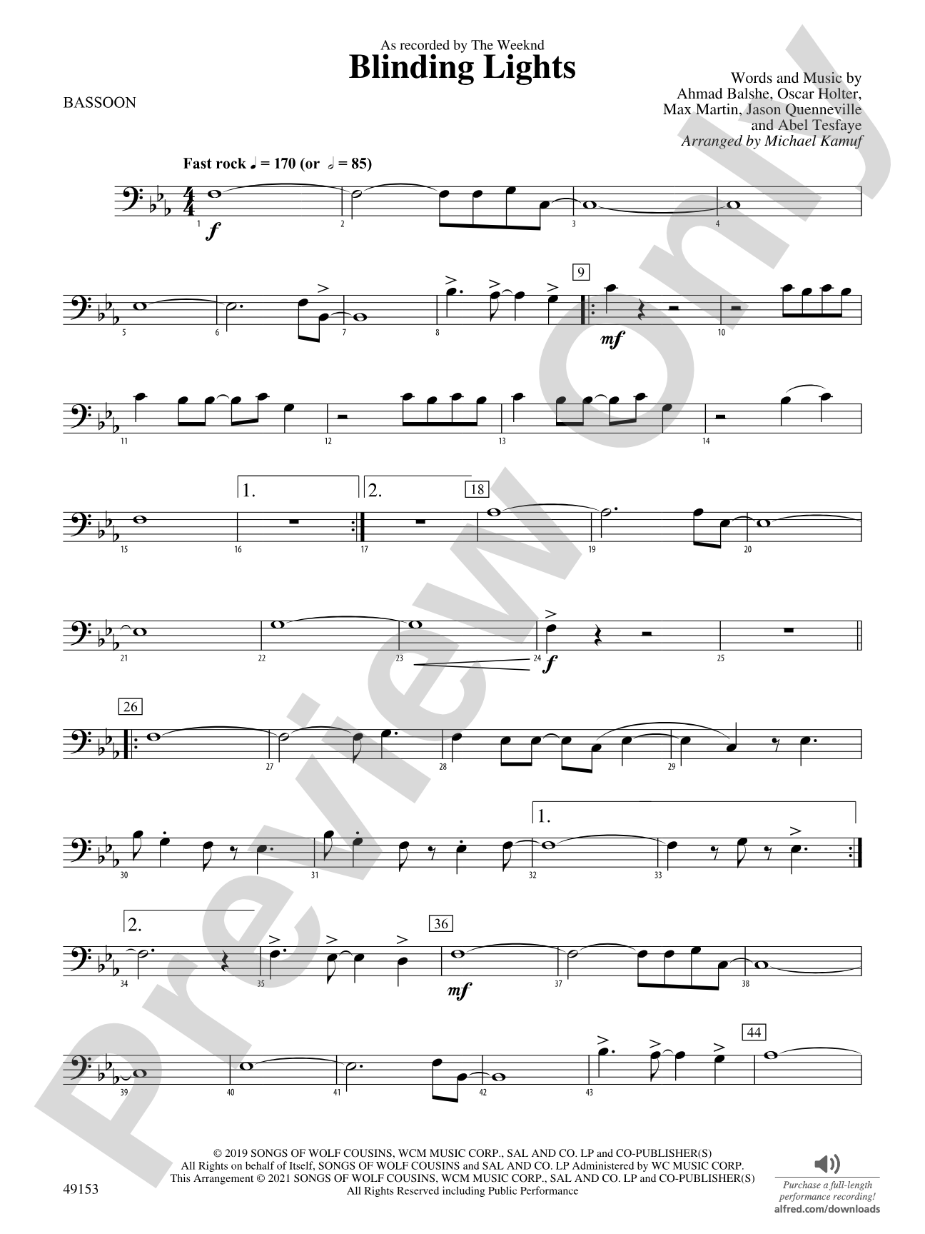 Blinding Lights: Bassoon